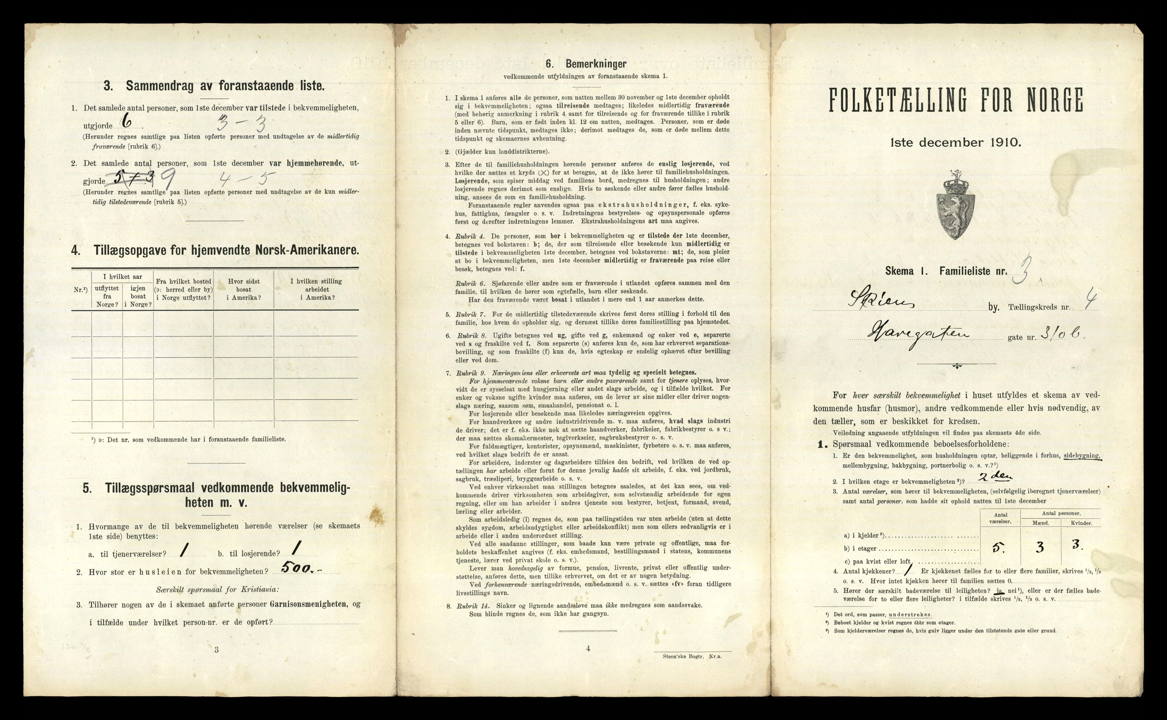 RA, 1910 census for Skien, 1910, p. 2298