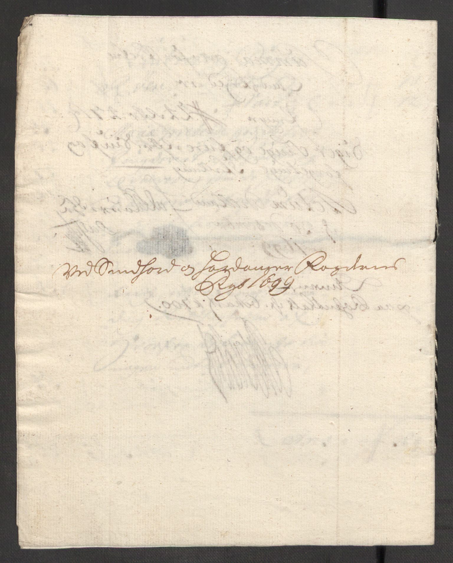 Rentekammeret inntil 1814, Reviderte regnskaper, Fogderegnskap, AV/RA-EA-4092/R48/L2978: Fogderegnskap Sunnhordland og Hardanger, 1699, p. 148