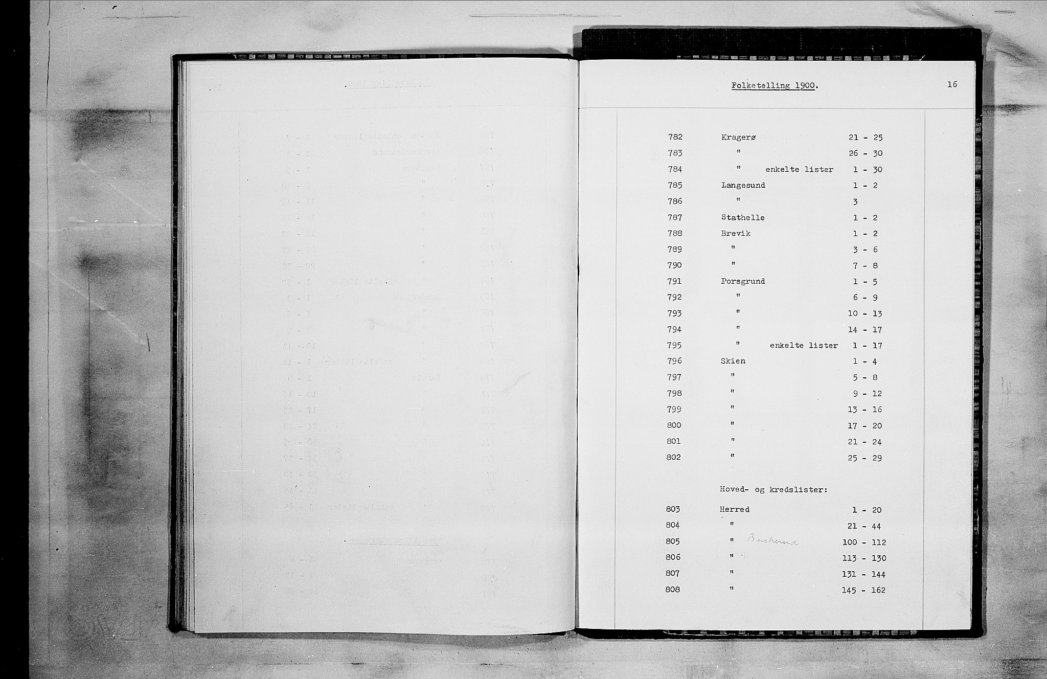 SAKO, 1900 census for Kragerø, 1900, p. 3769