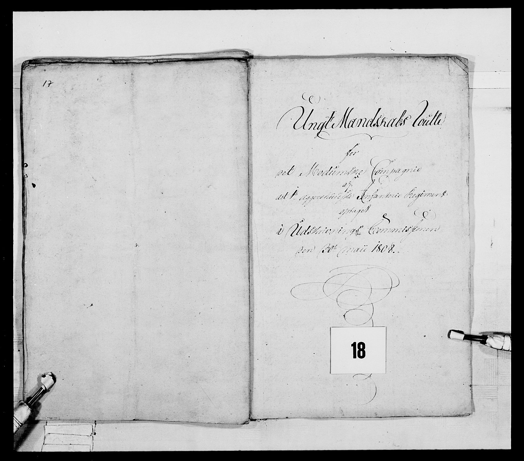 Generalitets- og kommissariatskollegiet, Det kongelige norske kommissariatskollegium, AV/RA-EA-5420/E/Eh/L0041: 1. Akershusiske nasjonale infanteriregiment, 1804-1808, p. 447