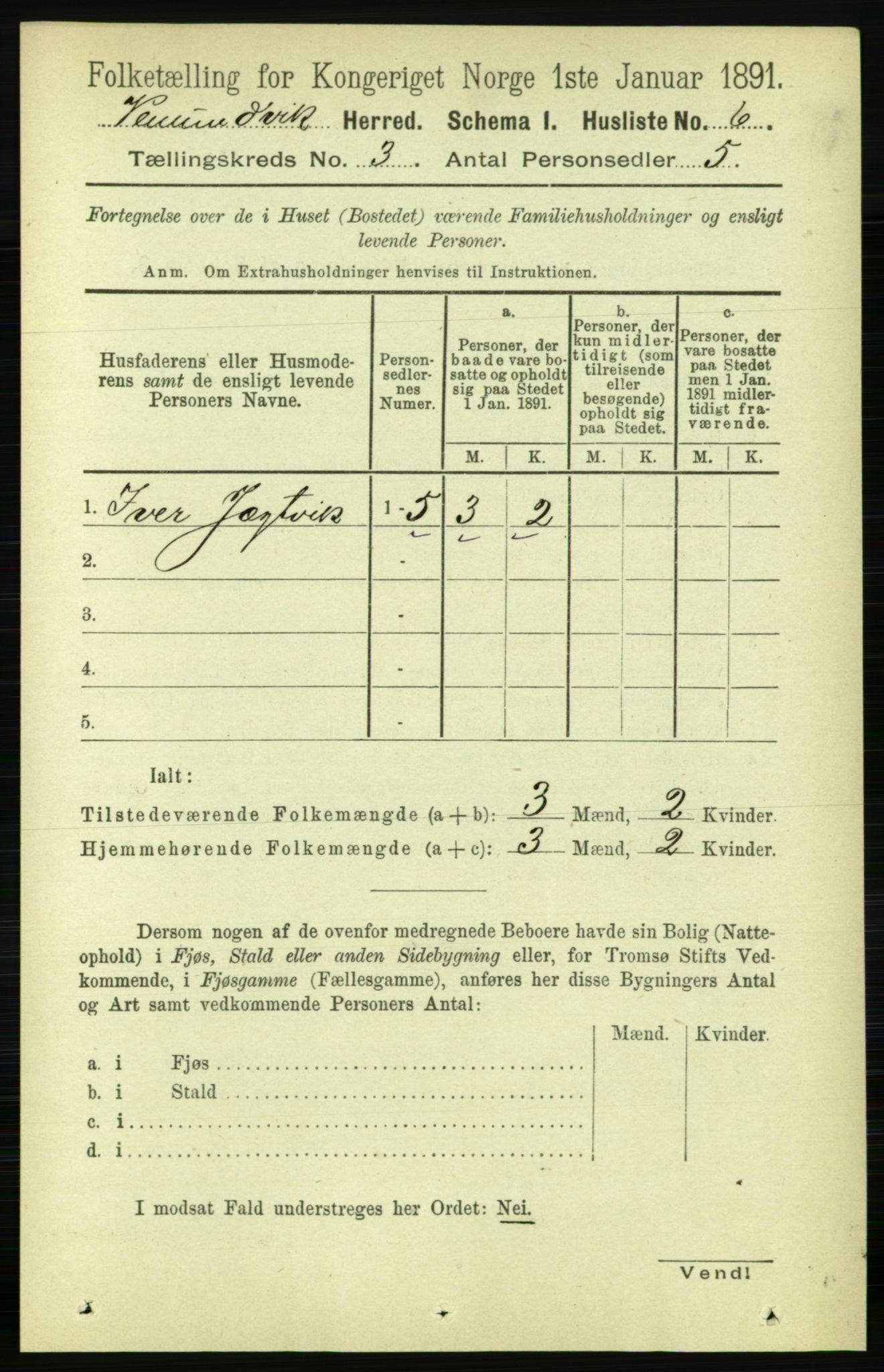 RA, 1891 census for 1745 Vemundvik, 1891, p. 918