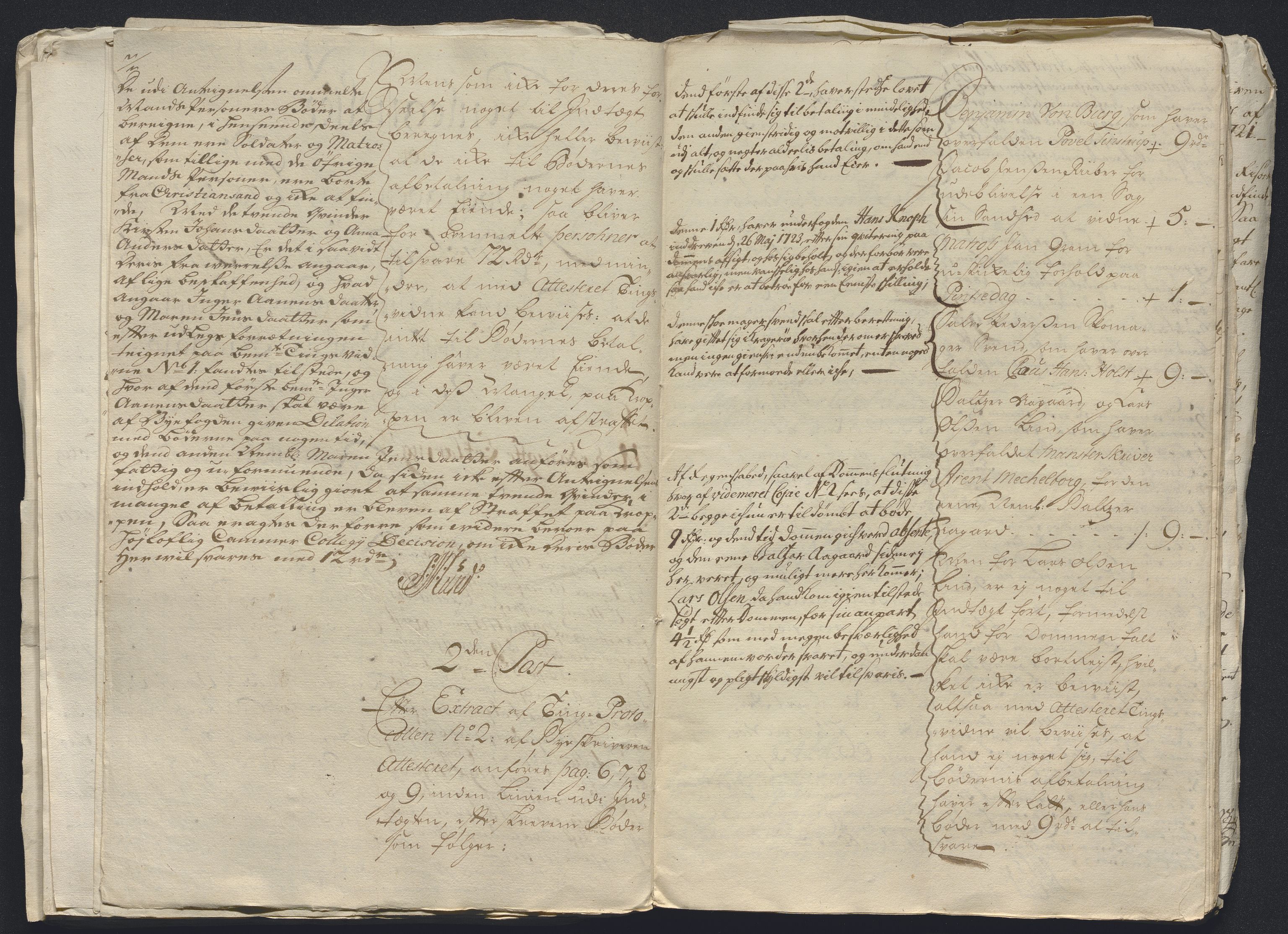 Rentekammeret inntil 1814, Reviderte regnskaper, Byregnskaper, AV/RA-EA-4066/R/Rm/L0286: [M19] Sikt og sakefall, 1719-1727, p. 178