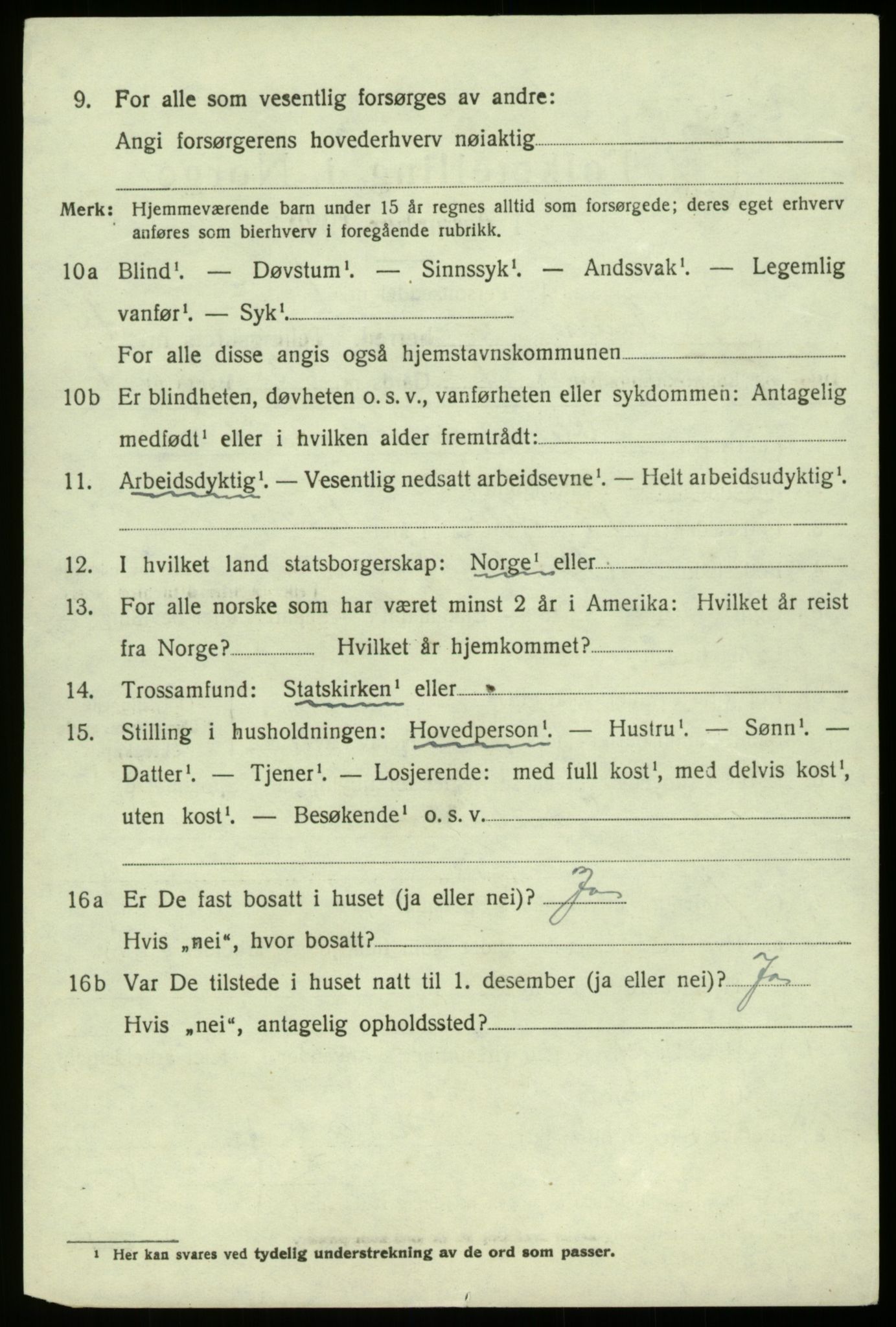 SAB, 1920 census for Fana, 1920, p. 20554