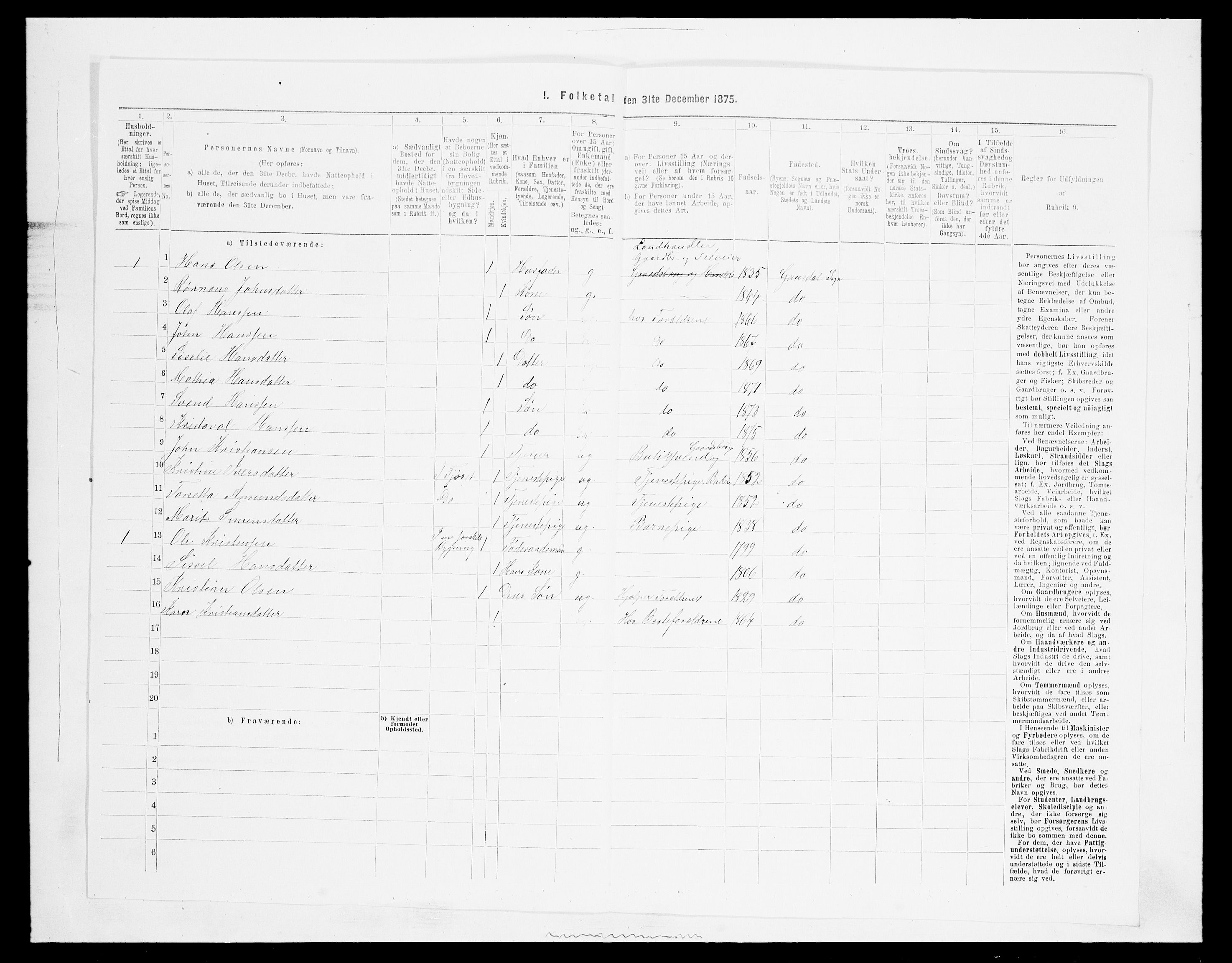 SAH, 1875 census for 0522P Gausdal, 1875, p. 558
