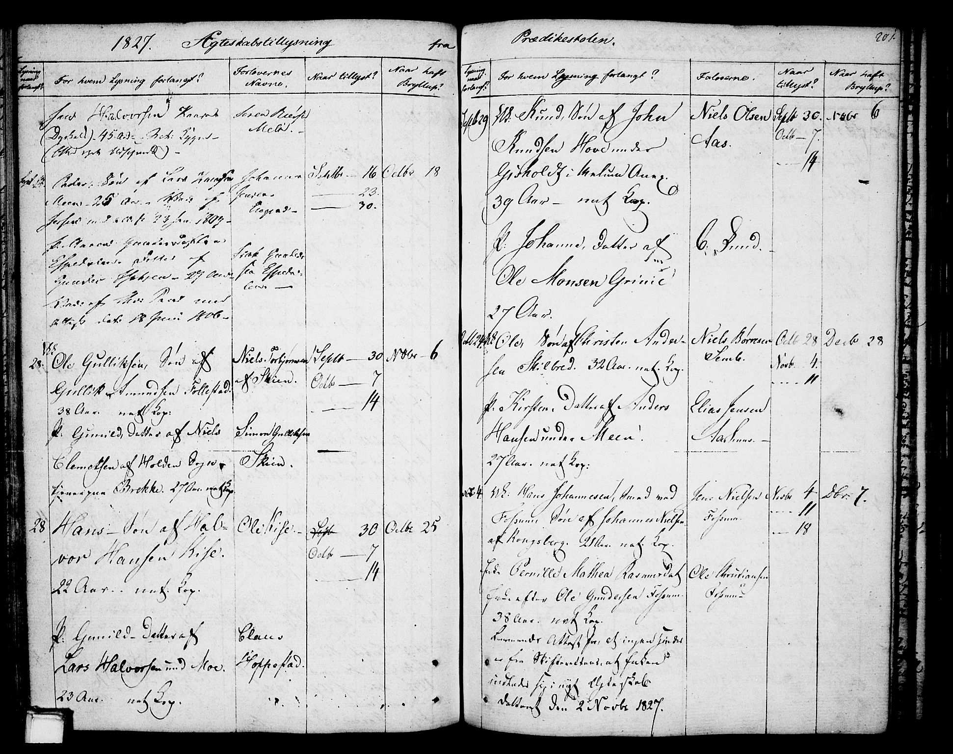 Gjerpen kirkebøker, SAKO/A-265/F/Fa/L0003: Parish register (official) no. I 3, 1796-1814, p. 201