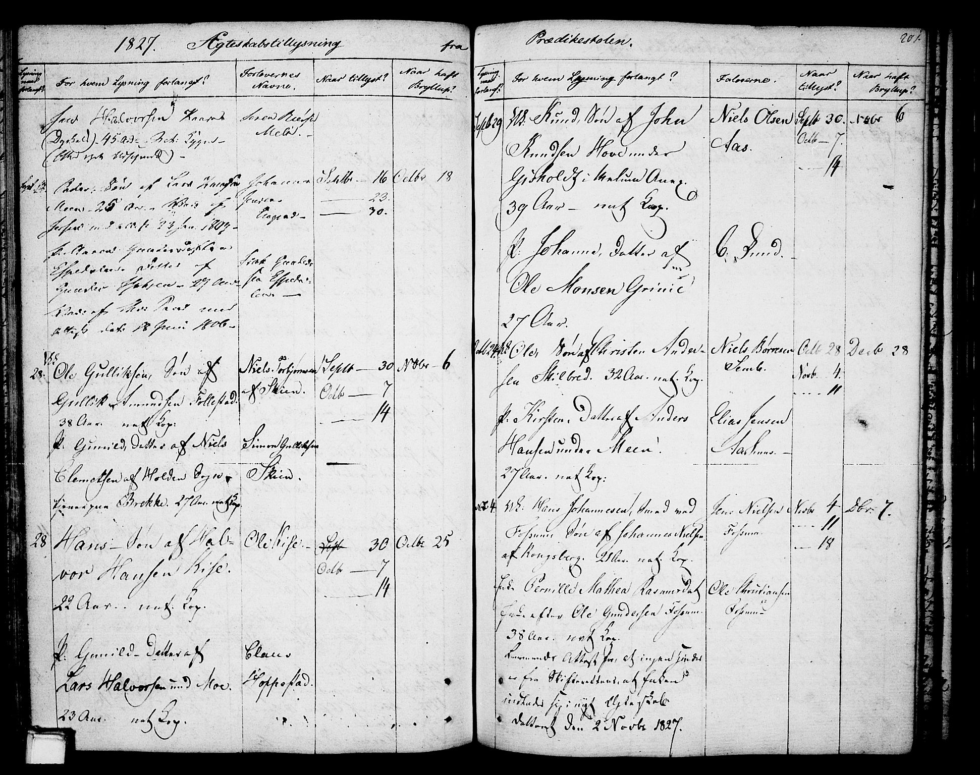 Gjerpen kirkebøker, AV/SAKO-A-265/F/Fa/L0003: Parish register (official) no. I 3, 1796-1814, p. 201