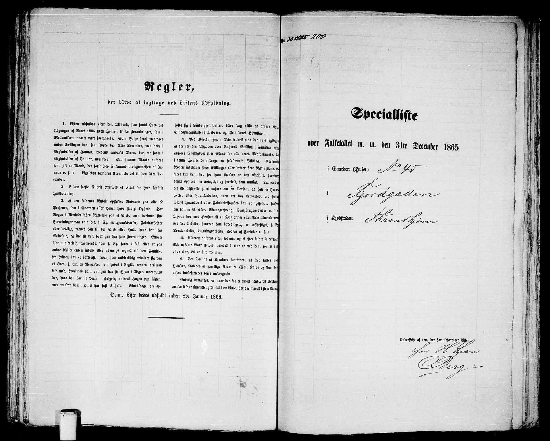 RA, 1865 census for Trondheim, 1865, p. 435