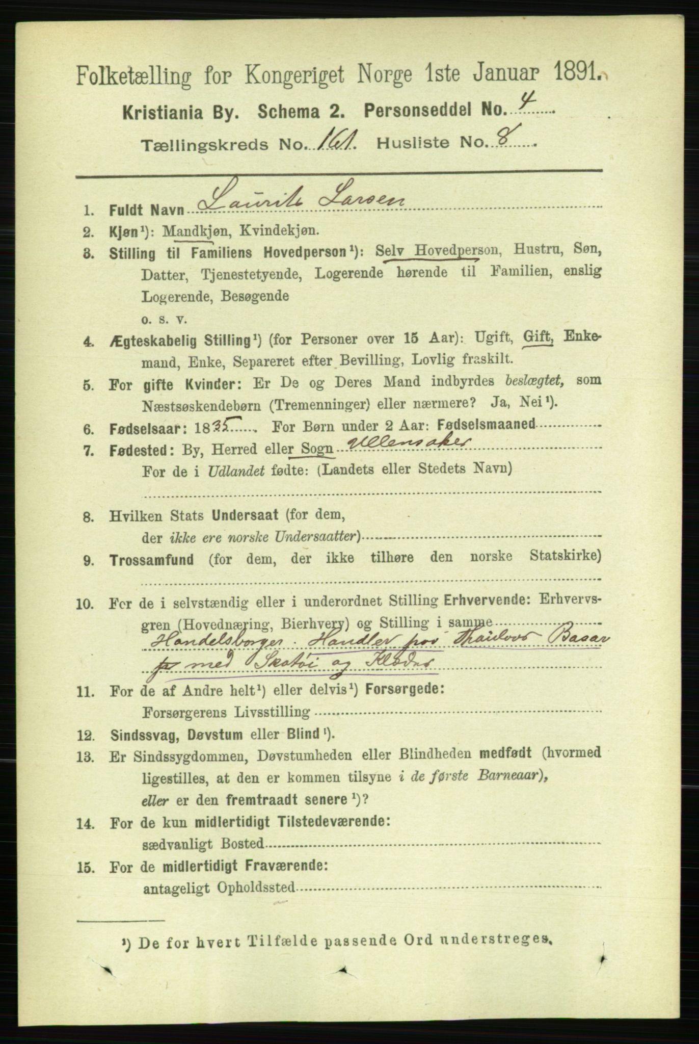 RA, 1891 census for 0301 Kristiania, 1891, p. 91757