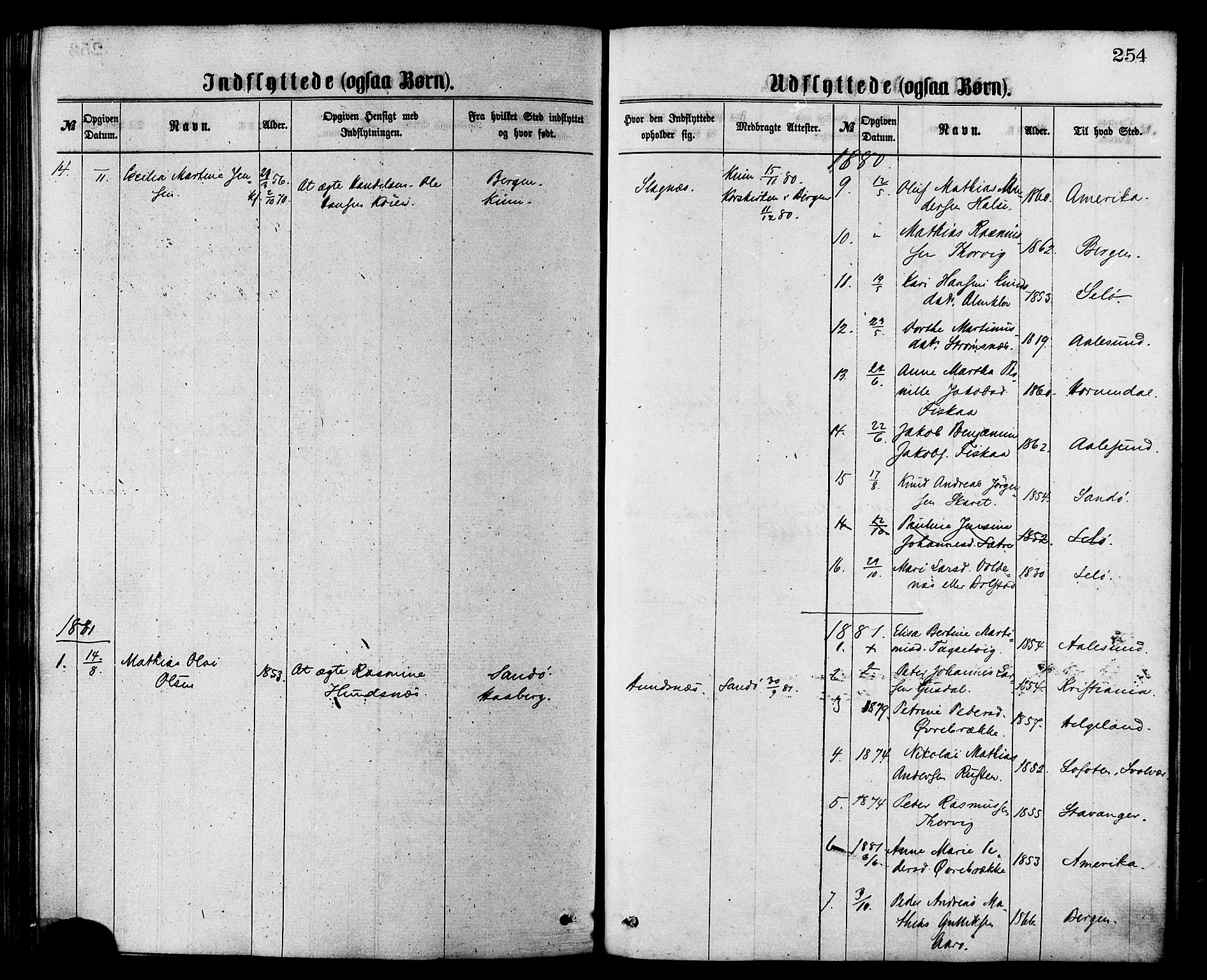 Ministerialprotokoller, klokkerbøker og fødselsregistre - Møre og Romsdal, AV/SAT-A-1454/501/L0007: Parish register (official) no. 501A07, 1868-1884, p. 254