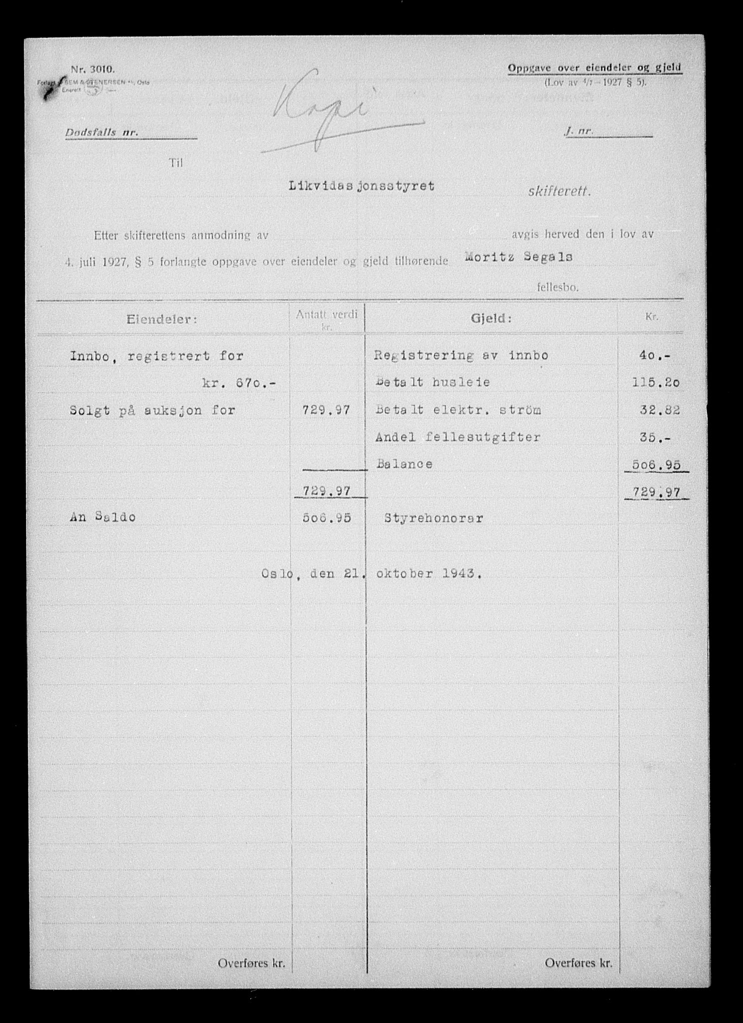 Justisdepartementet, Tilbakeføringskontoret for inndratte formuer, AV/RA-S-1564/H/Hc/Hcc/L0979: --, 1945-1947, p. 677