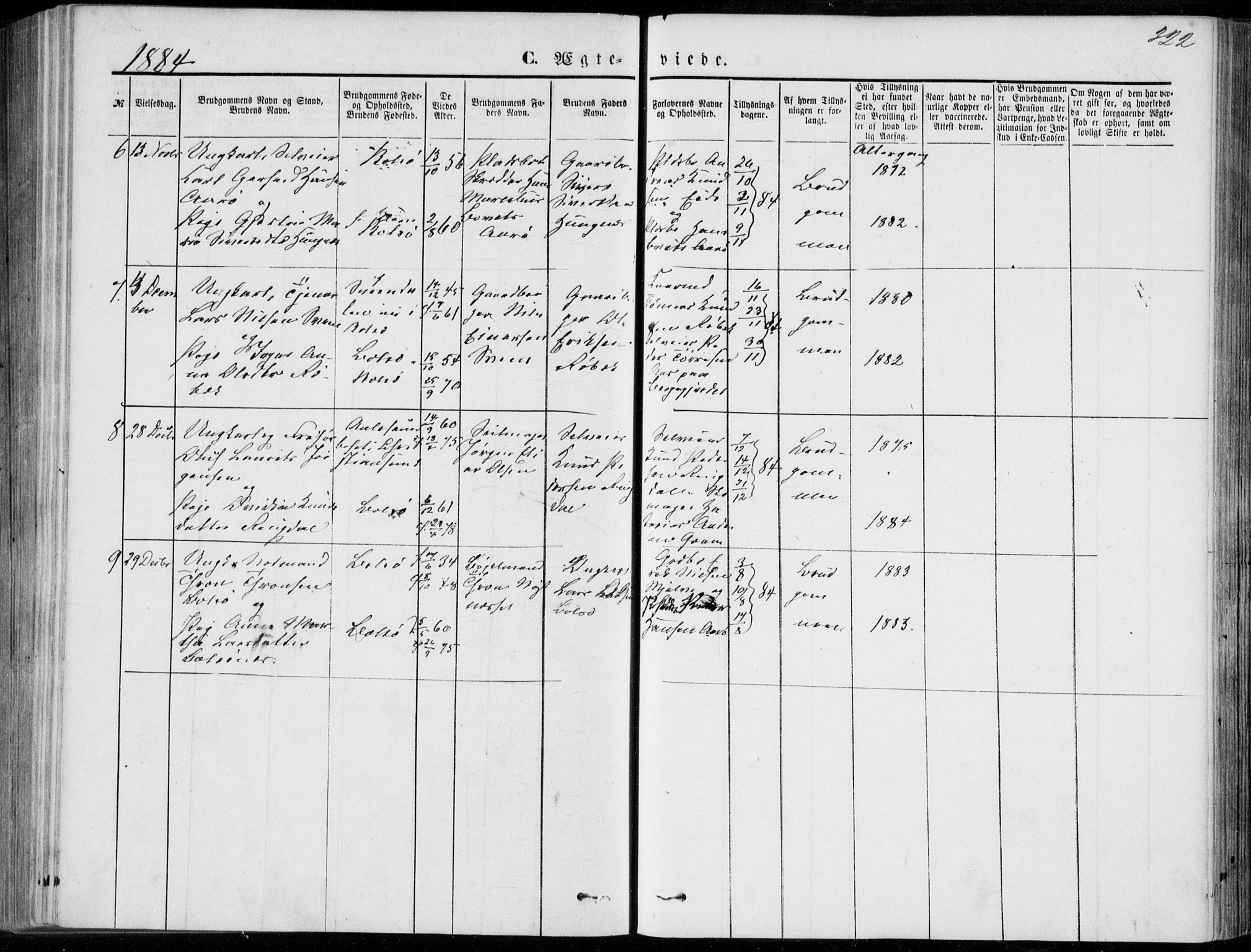 Ministerialprotokoller, klokkerbøker og fødselsregistre - Møre og Romsdal, SAT/A-1454/555/L0655: Parish register (official) no. 555A05, 1869-1886, p. 322