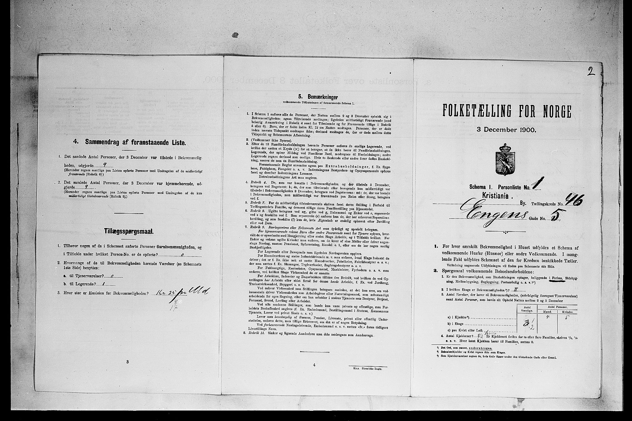 SAO, 1900 census for Kristiania, 1900, p. 20183