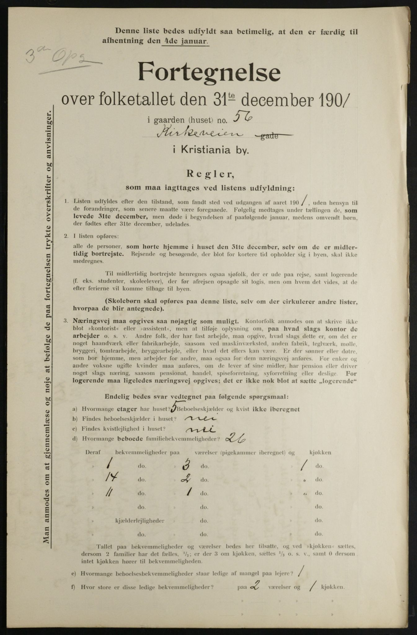 OBA, Municipal Census 1901 for Kristiania, 1901, p. 369