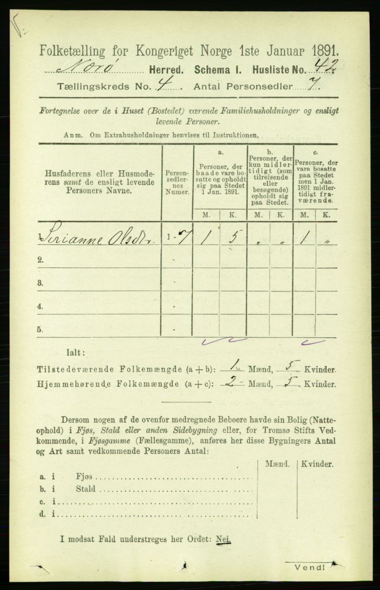 RA, 1891 census for 1751 Nærøy, 1891, p. 1823