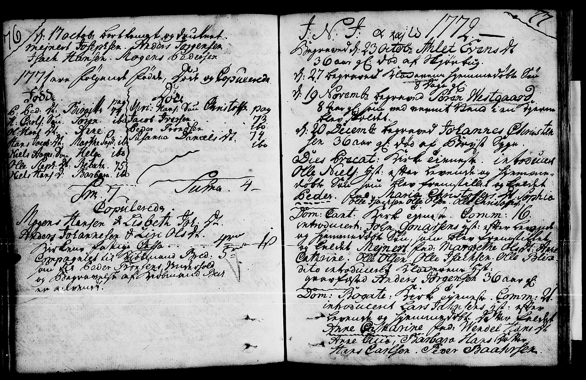 Loppa sokneprestkontor, SATØ/S-1339/H/Ha/L0001kirke: Parish register (official) no. 1 /2, 1753-1784, p. 76-77