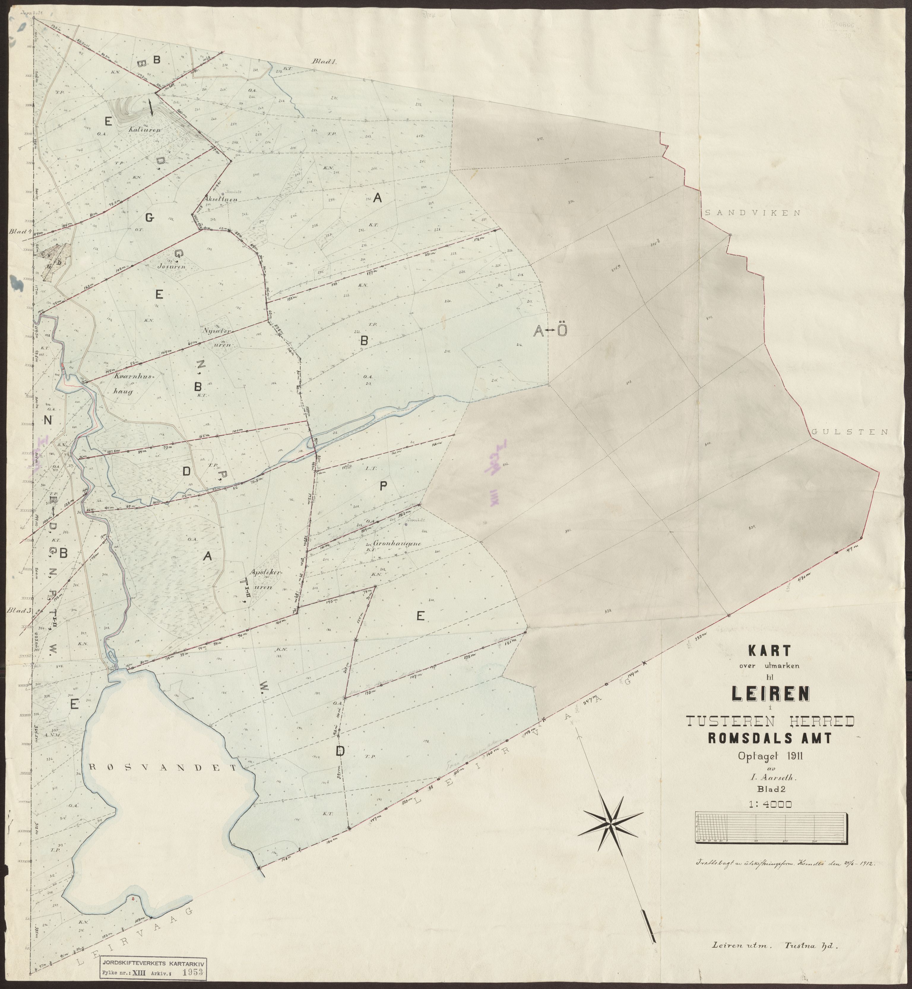 Jordskifteverkets kartarkiv, AV/RA-S-3929/T, 1859-1988, p. 2365