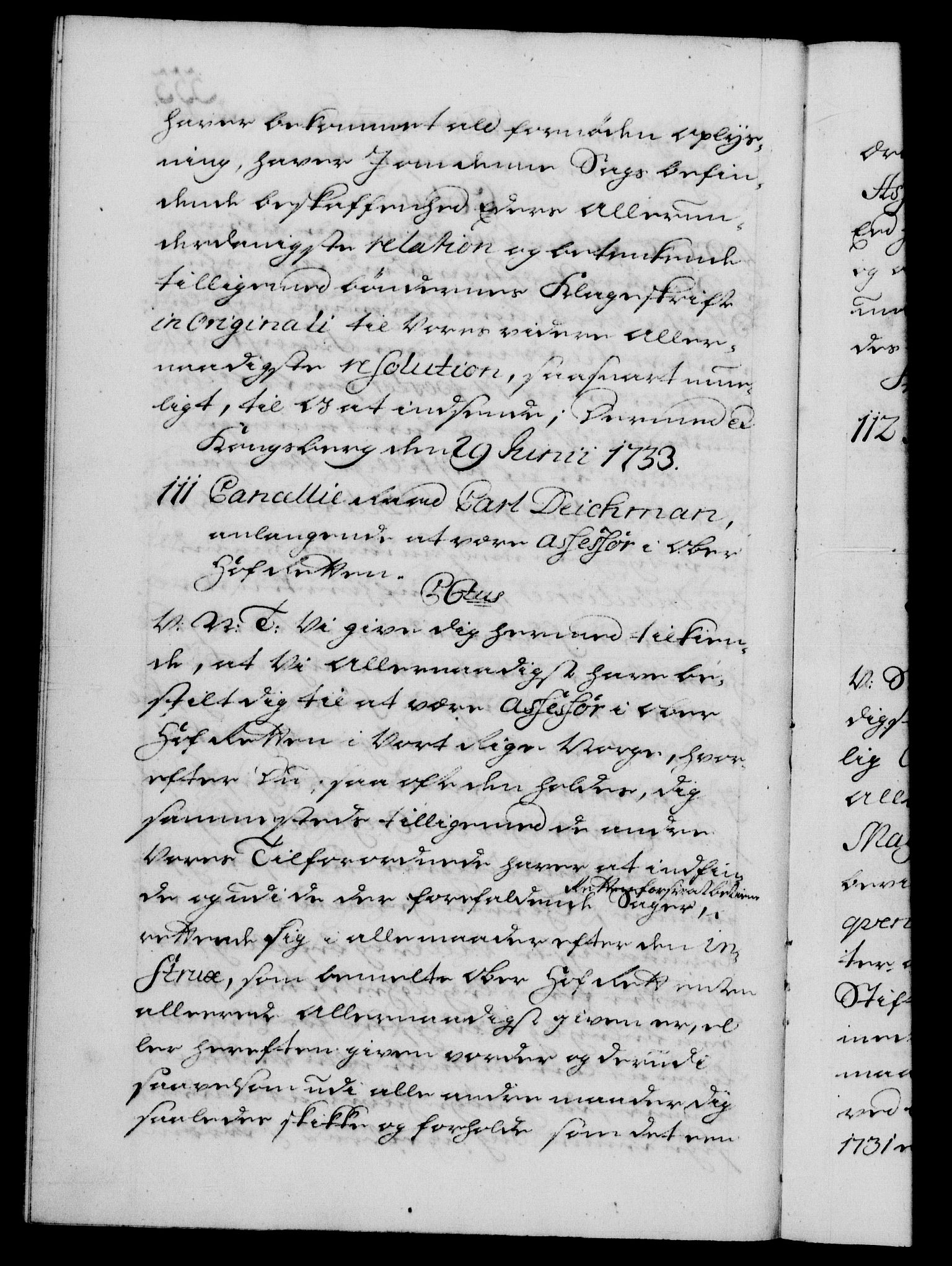 Danske Kanselli 1572-1799, RA/EA-3023/F/Fc/Fca/Fcab/L0025: Norske tegnelser, 1730-1733, p. 553b