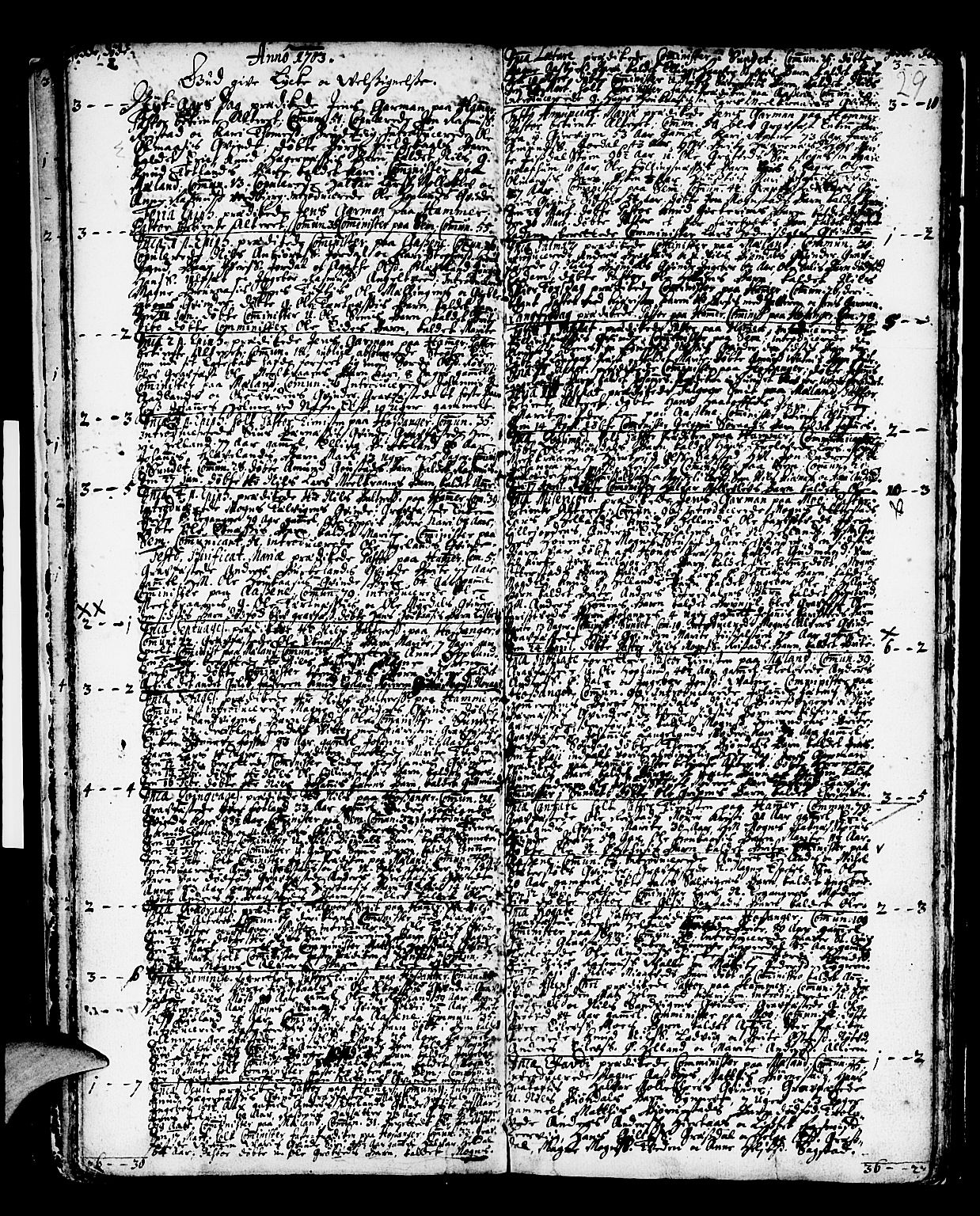 Hamre sokneprestembete, SAB/A-75501/H/Ha/Haa/Haaa/L0002: Parish register (official) no. A 2, 1692-1707, p. 29