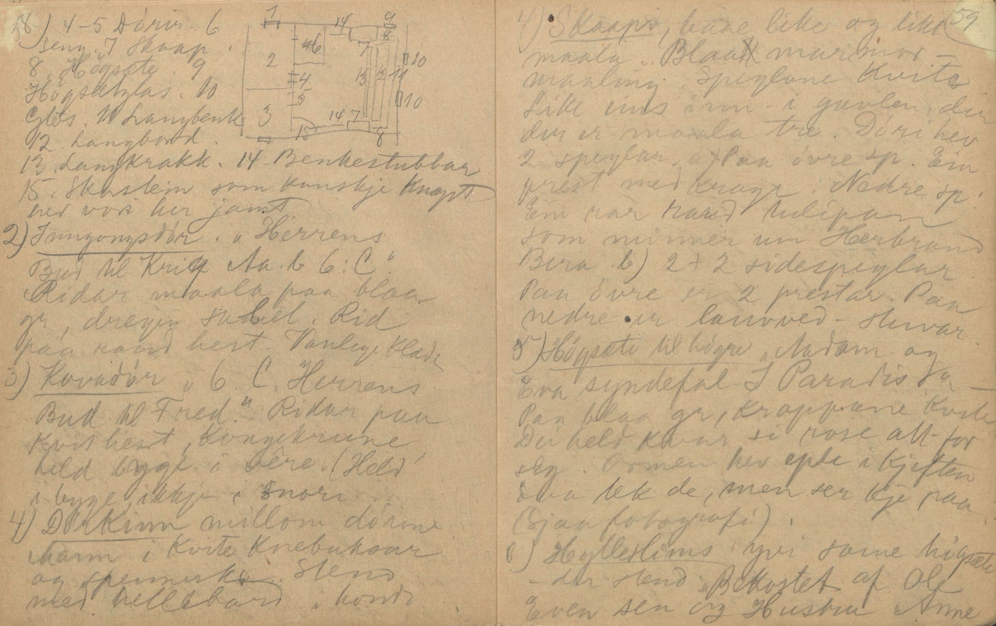 Rikard Berge, TEMU/TGM-A-1003/F/L0004/0011: 101-159 / 114 Hol i Hallingdal , 1908, p. 58-59
