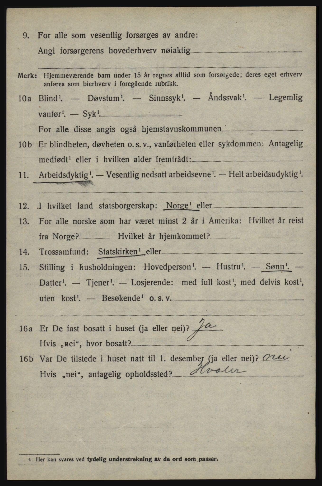 SAO, 1920 census for Skjeberg, 1920, p. 5974