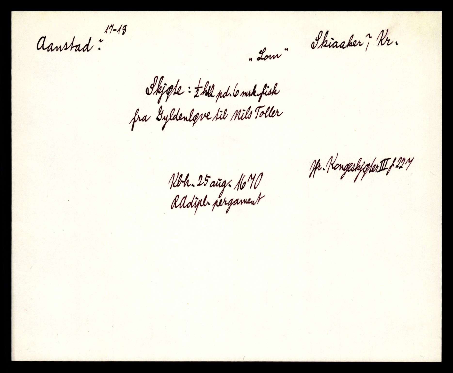 Riksarkivets diplomsamling, AV/RA-EA-5965/F35/F35e/L0009: Registreringssedler Oppland 1, 1400-1700, p. 169