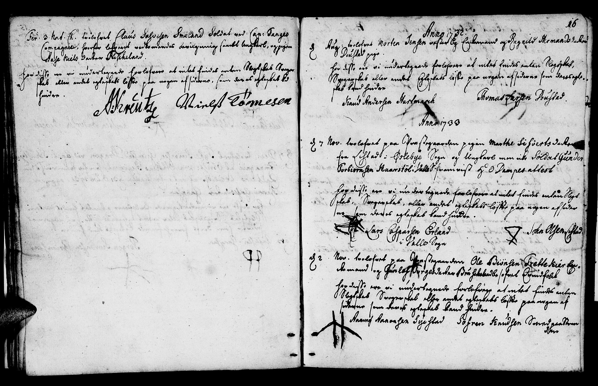 Mandal sokneprestkontor, SAK/1111-0030/F/Fa/Fab/L0001: Parish register (official) no. A 1, 1720-1793, p. 16