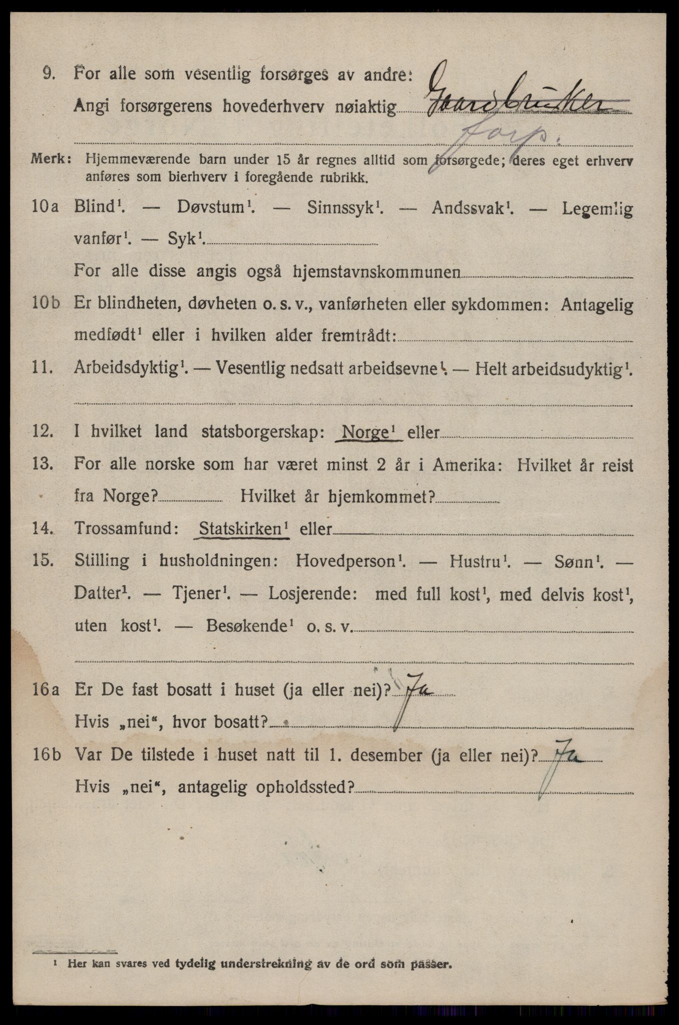 SAKO, 1920 census for Seljord, 1920, p. 1545