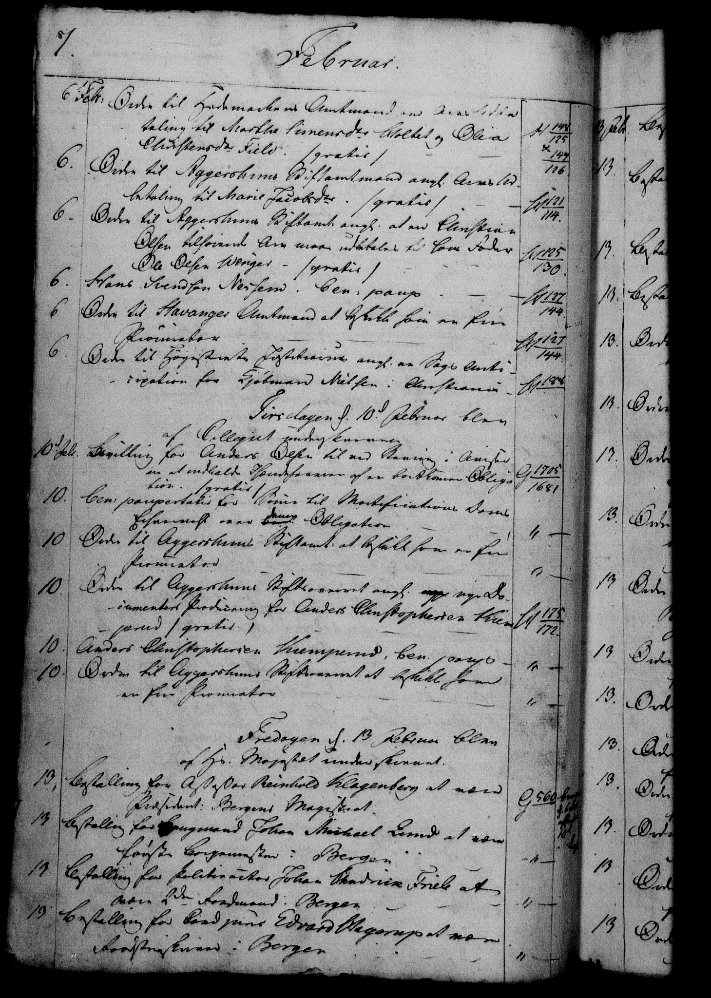 Danske Kanselli 1800-1814, AV/RA-EA-3024/H/Hf/Hfb/Hfbc/L0008: Underskrivelsesbok m. register, 1807, p. 7
