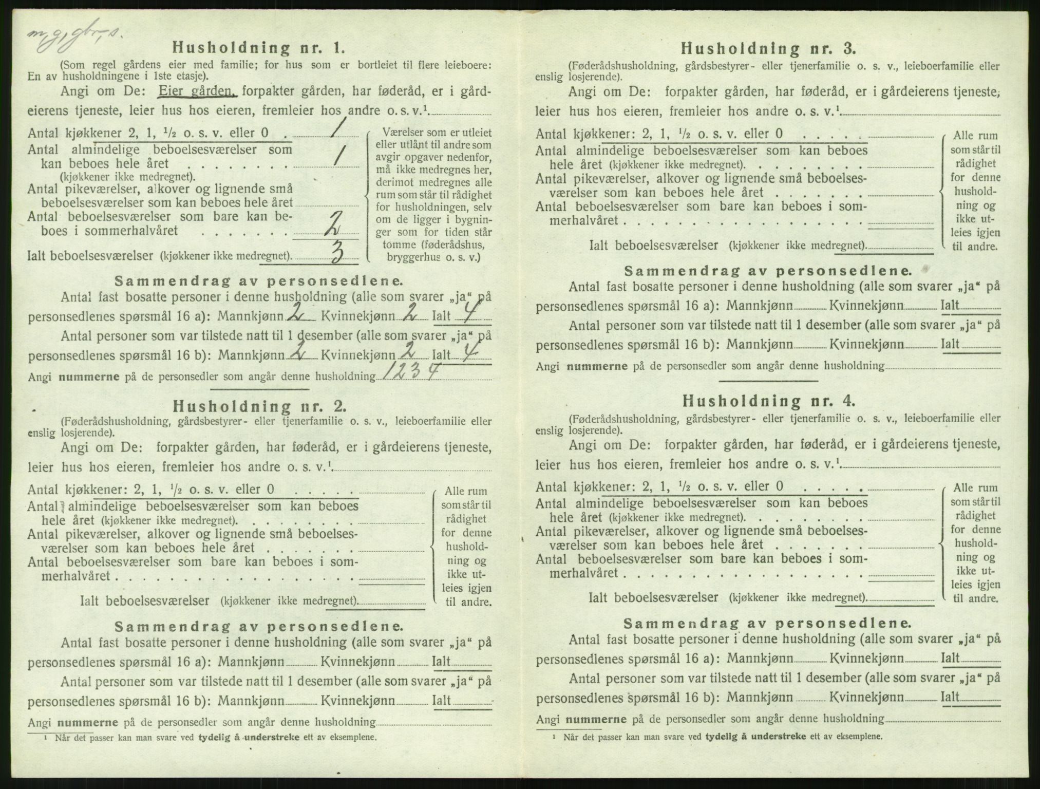 SAT, 1920 census for Aukra, 1920, p. 940