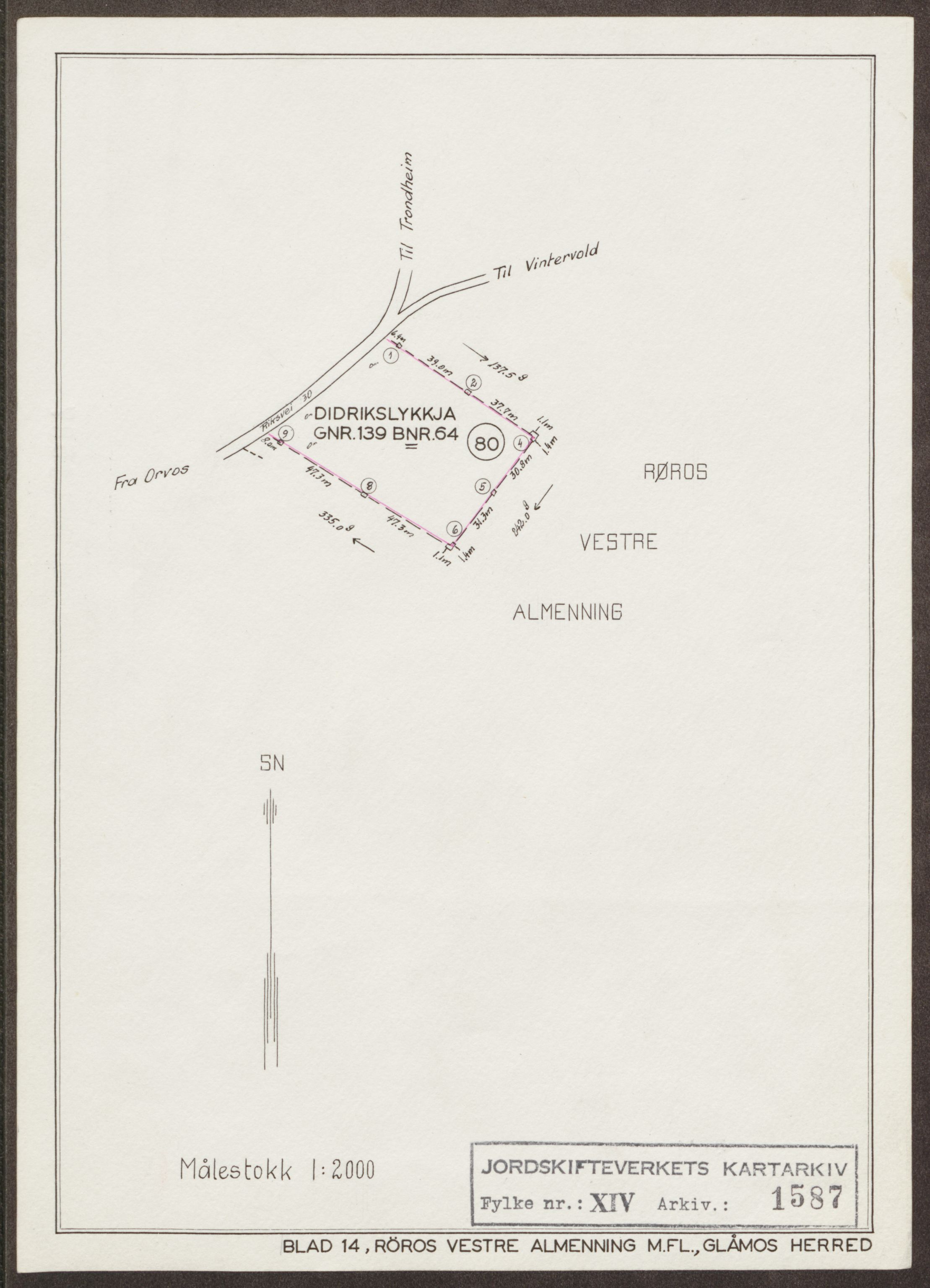 Jordskifteverkets kartarkiv, RA/S-3929/T, 1859-1988, p. 2430