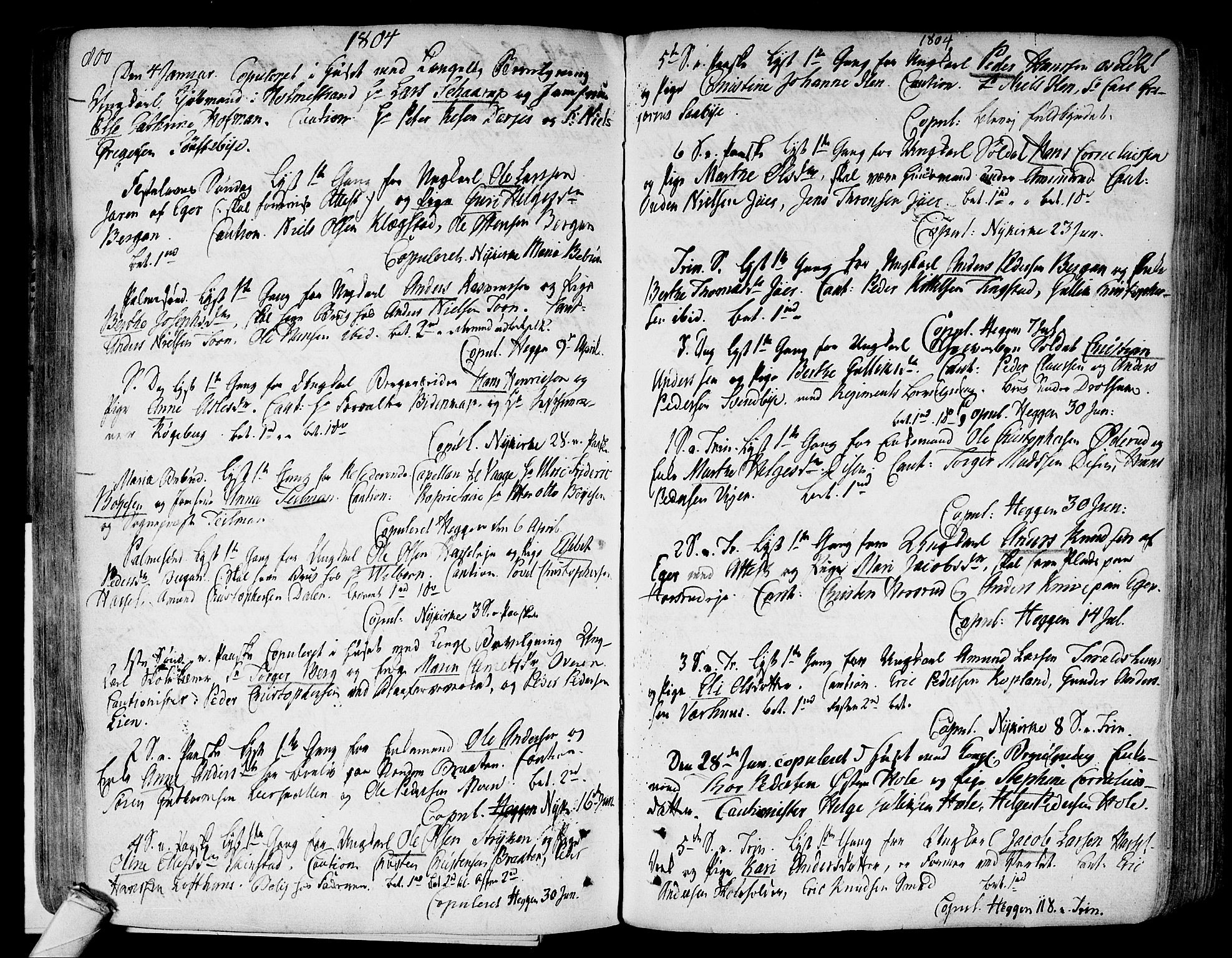 Modum kirkebøker, AV/SAKO-A-234/F/Fa/L0003: Parish register (official) no. 3, 1783-1819, p. 800-801