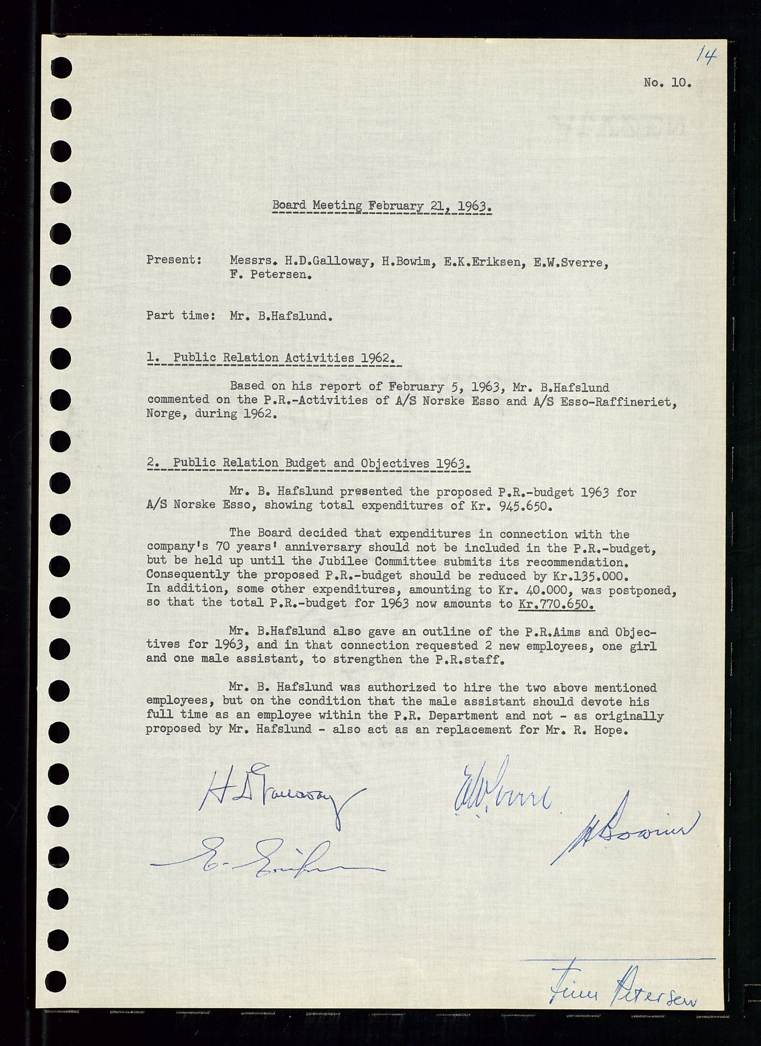 Pa 0982 - Esso Norge A/S, SAST/A-100448/A/Aa/L0001/0004: Den administrerende direksjon Board minutes (styrereferater) / Den administrerende direksjon Board minutes (styrereferater), 1963-1964, p. 248