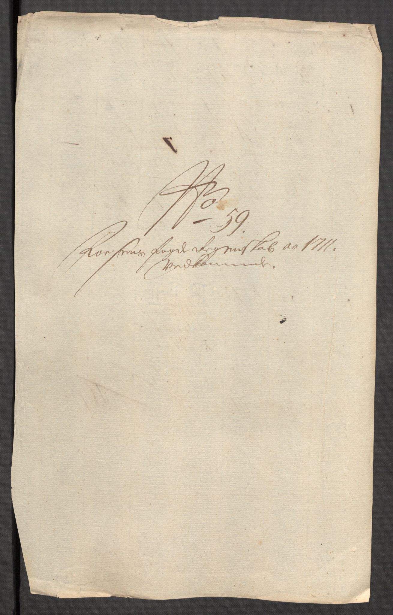 Rentekammeret inntil 1814, Reviderte regnskaper, Fogderegnskap, AV/RA-EA-4092/R57/L3860: Fogderegnskap Fosen, 1711, p. 123