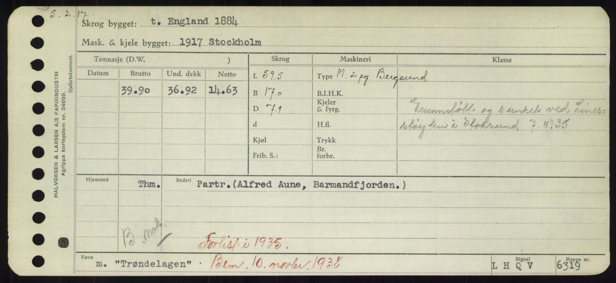 Sjøfartsdirektoratet med forløpere, Skipsmålingen, RA/S-1627/H/Hd/L0039: Fartøy, Ti-Tø, p. 759