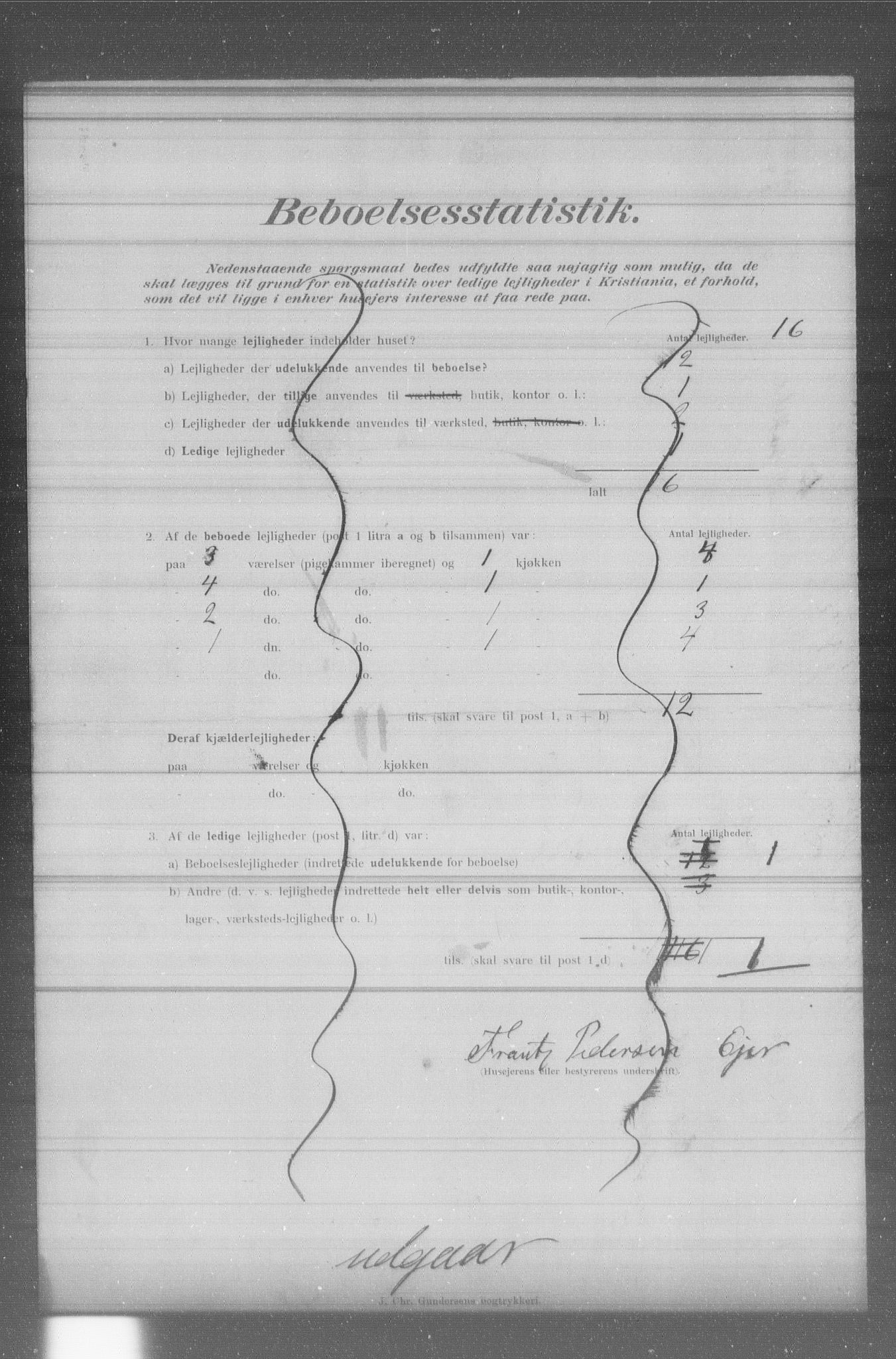 OBA, Municipal Census 1902 for Kristiania, 1902, p. 3459