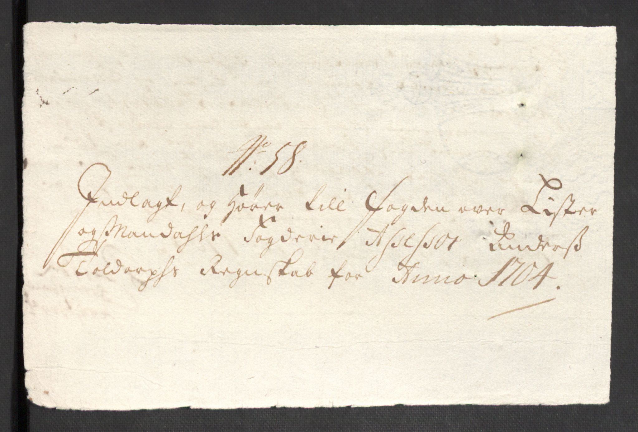 Rentekammeret inntil 1814, Reviderte regnskaper, Fogderegnskap, RA/EA-4092/R43/L2550: Fogderegnskap Lista og Mandal, 1703-1704, p. 440