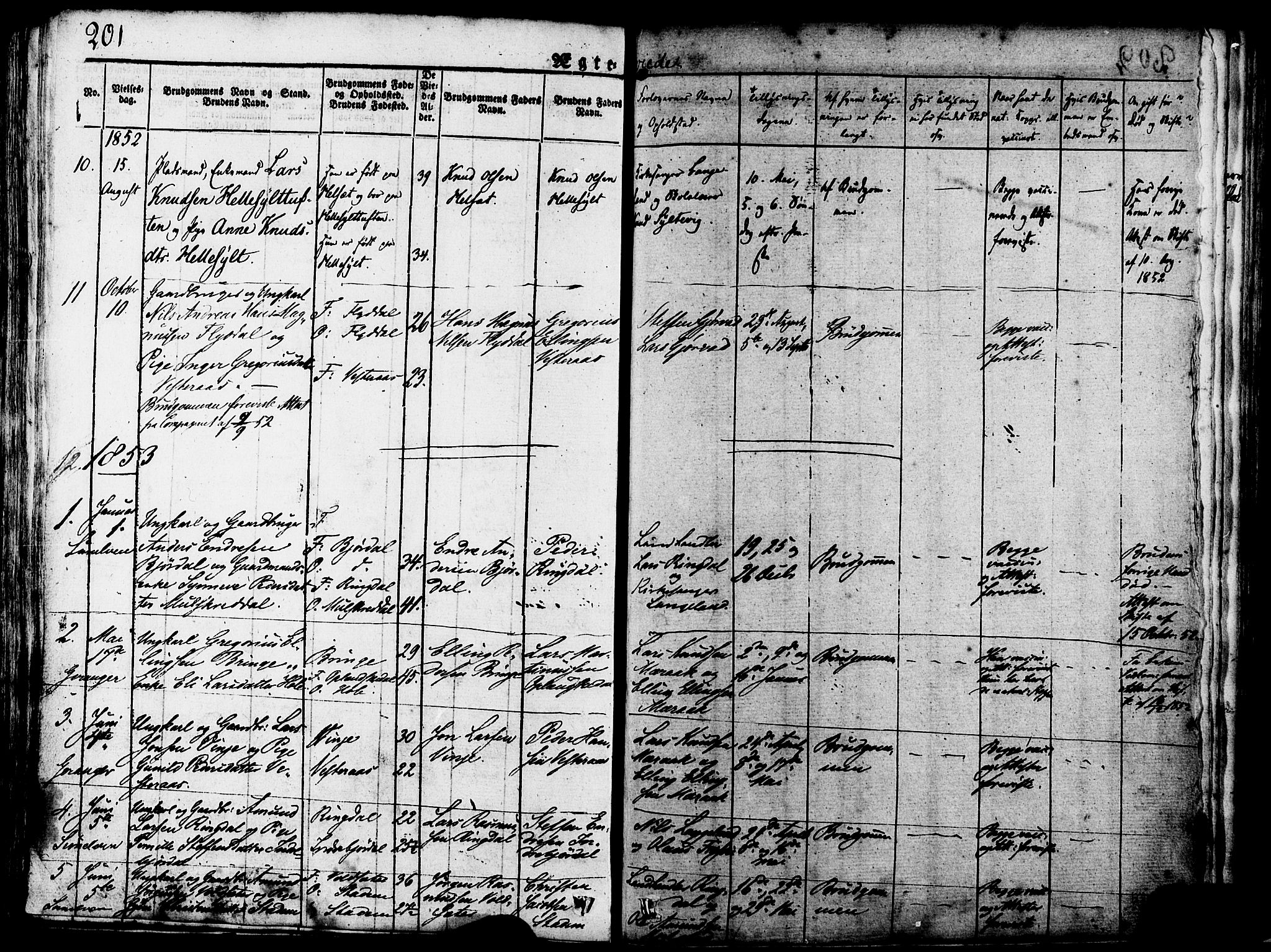 Ministerialprotokoller, klokkerbøker og fødselsregistre - Møre og Romsdal, SAT/A-1454/517/L0221: Parish register (official) no. 517A01, 1827-1858, p. 201