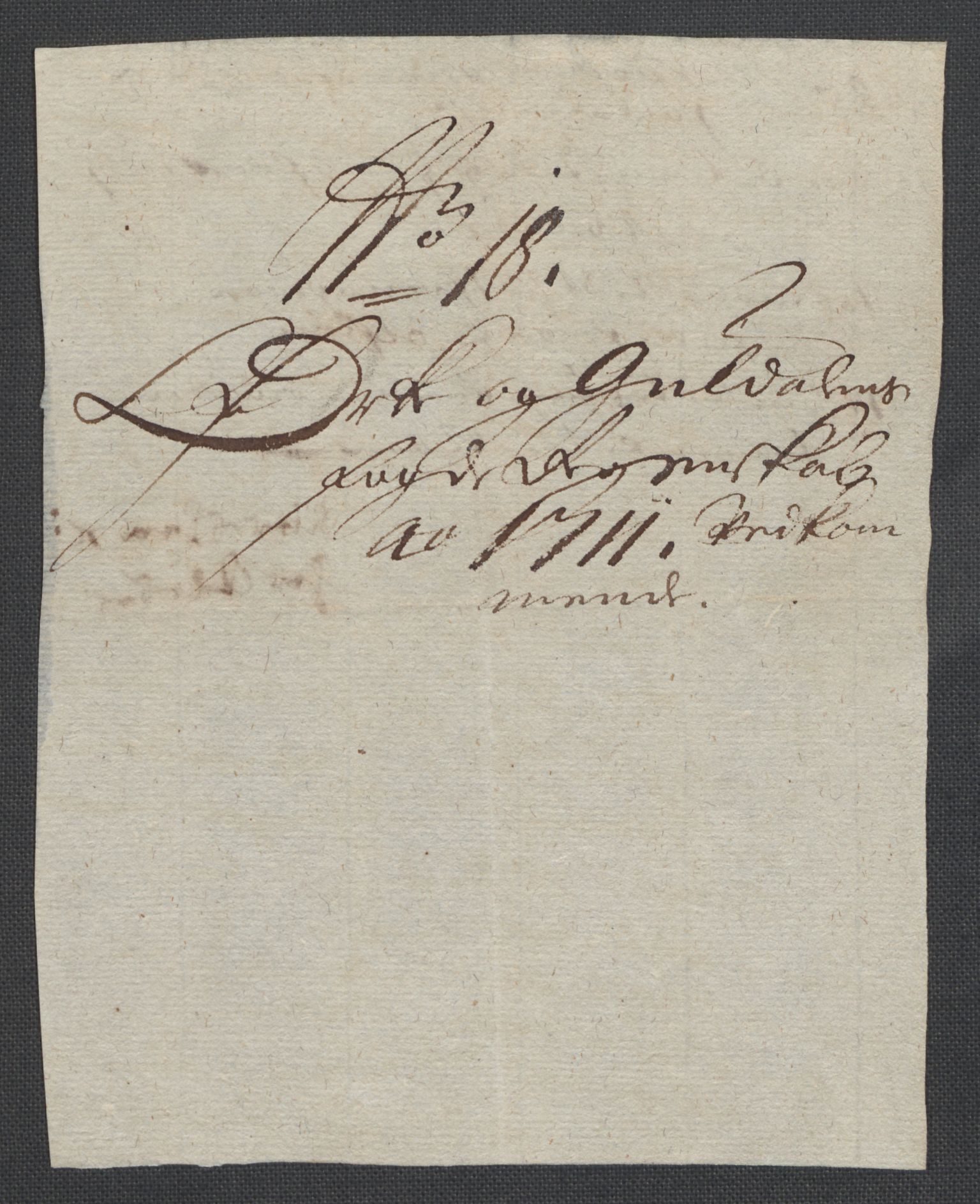 Rentekammeret inntil 1814, Reviderte regnskaper, Fogderegnskap, AV/RA-EA-4092/R60/L3962: Fogderegnskap Orkdal og Gauldal, 1711, p. 117