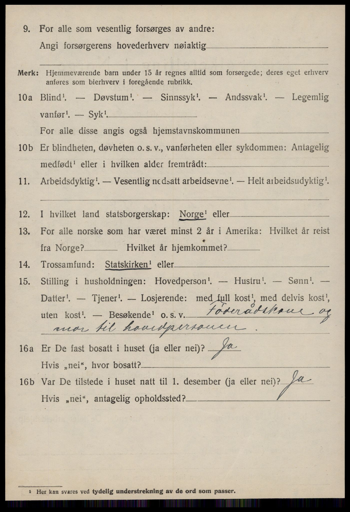 SAT, 1920 census for Edøy, 1920, p. 1307