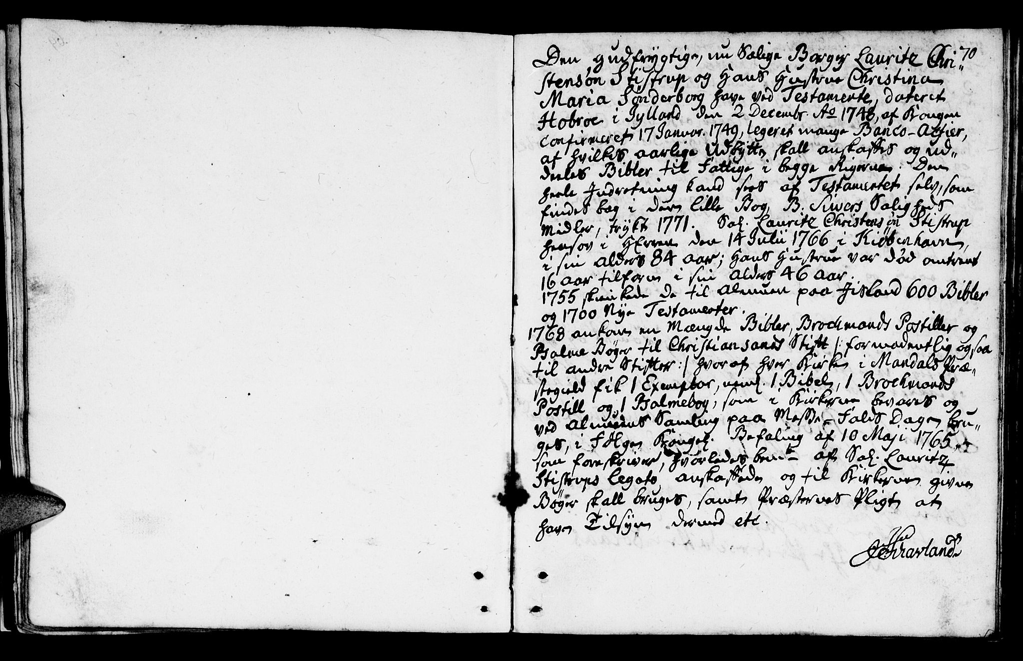 Mandal sokneprestkontor, SAK/1111-0030/F/Fa/Fab/L0001: Parish register (official) no. A 1, 1720-1793, p. 70
