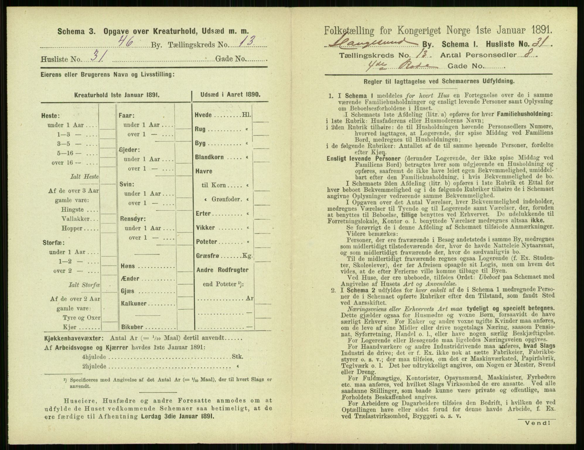 RA, 1891 census for 1106 Haugesund, 1891, p. 900