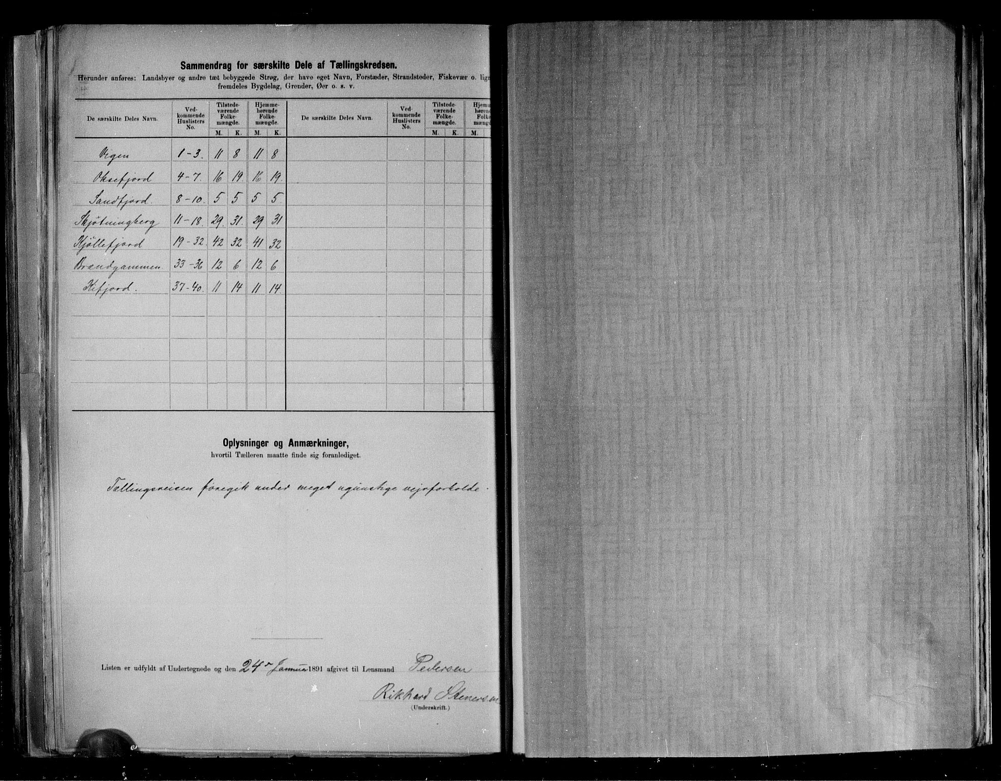 RA, 1891 census for 2022 Lebesby, 1891, p. 18