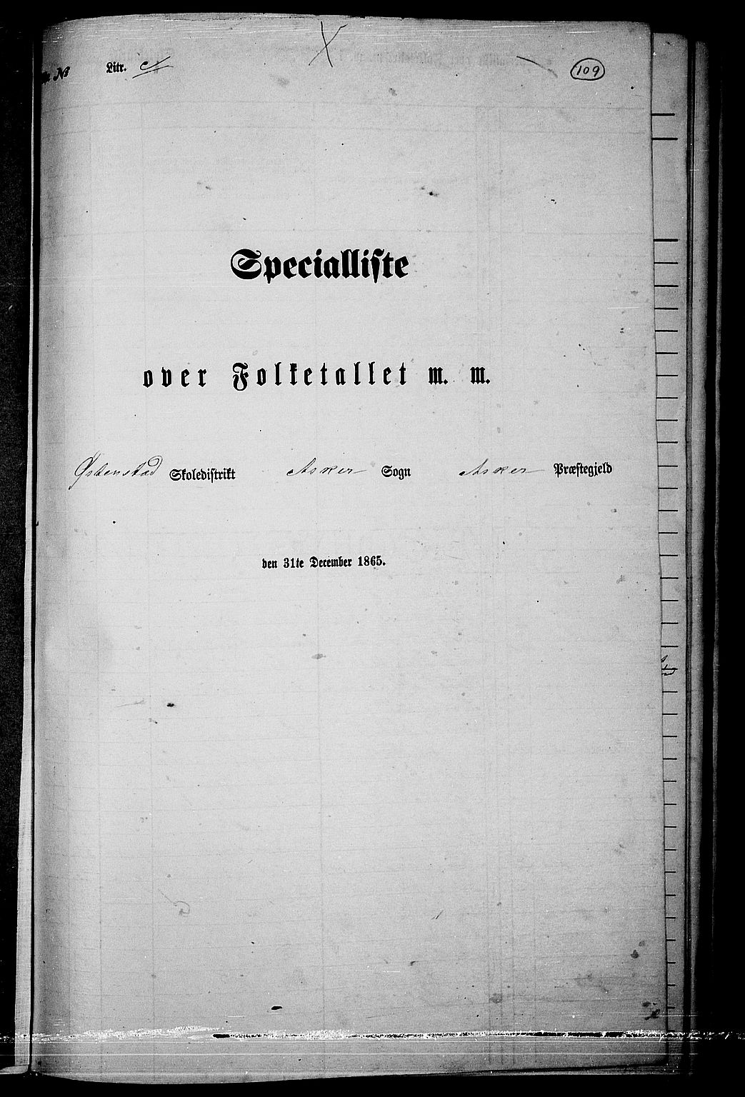 RA, 1865 census for Asker, 1865, p. 105
