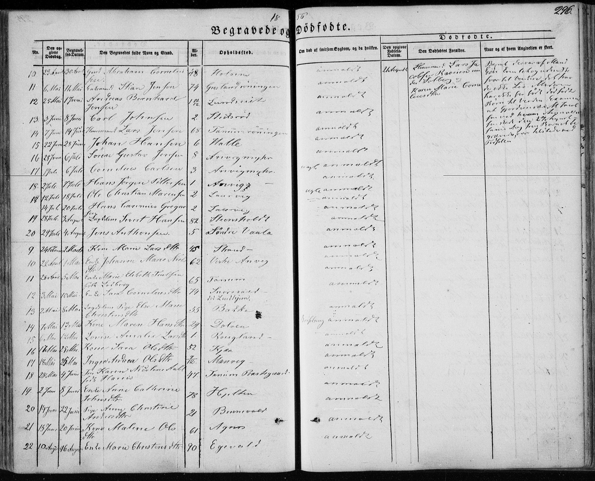 Brunlanes kirkebøker, AV/SAKO-A-342/F/Fa/L0004: Parish register (official) no. I 4, 1846-1862, p. 296
