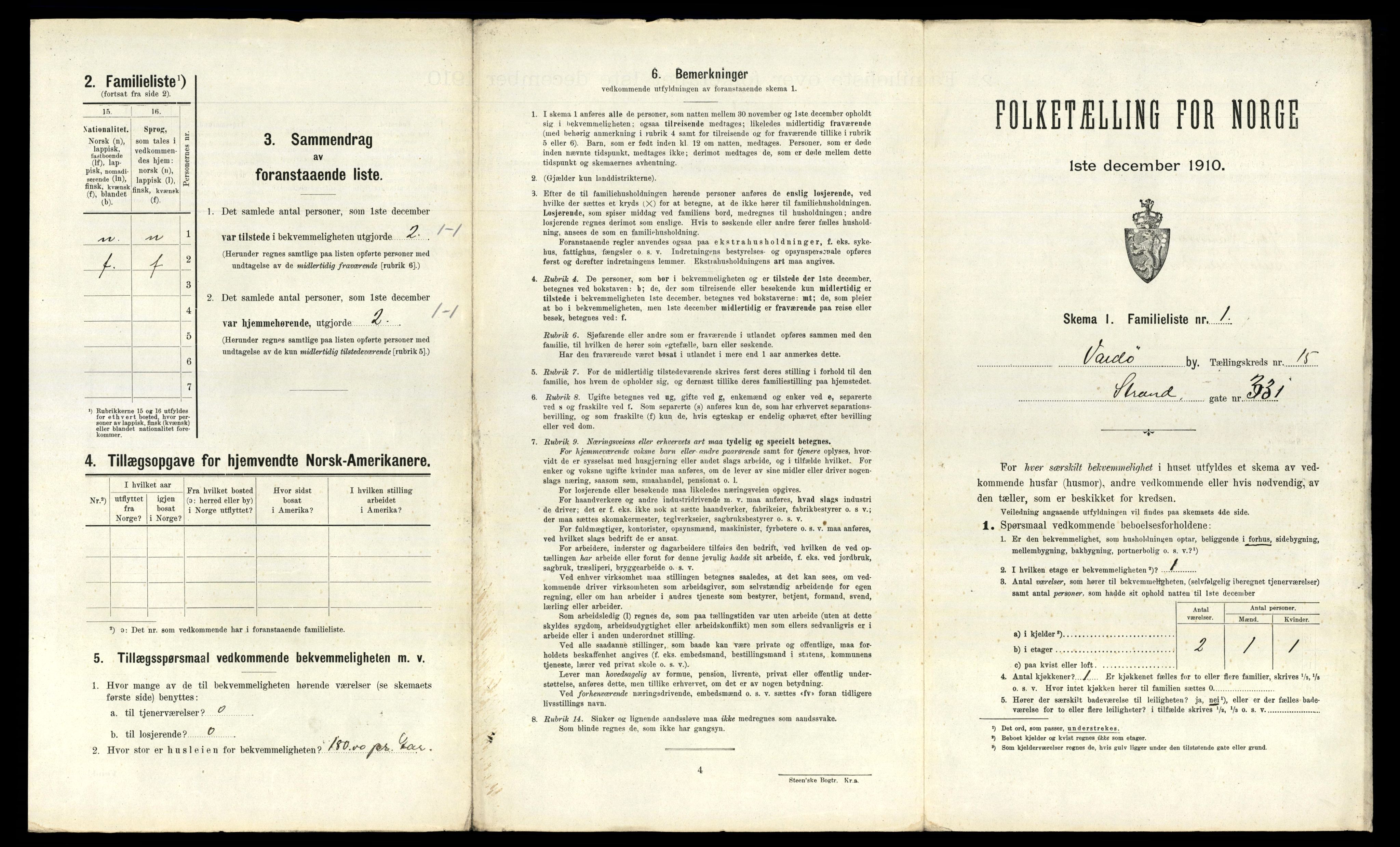 RA, 1910 census for Vardø, 1910, p. 2014