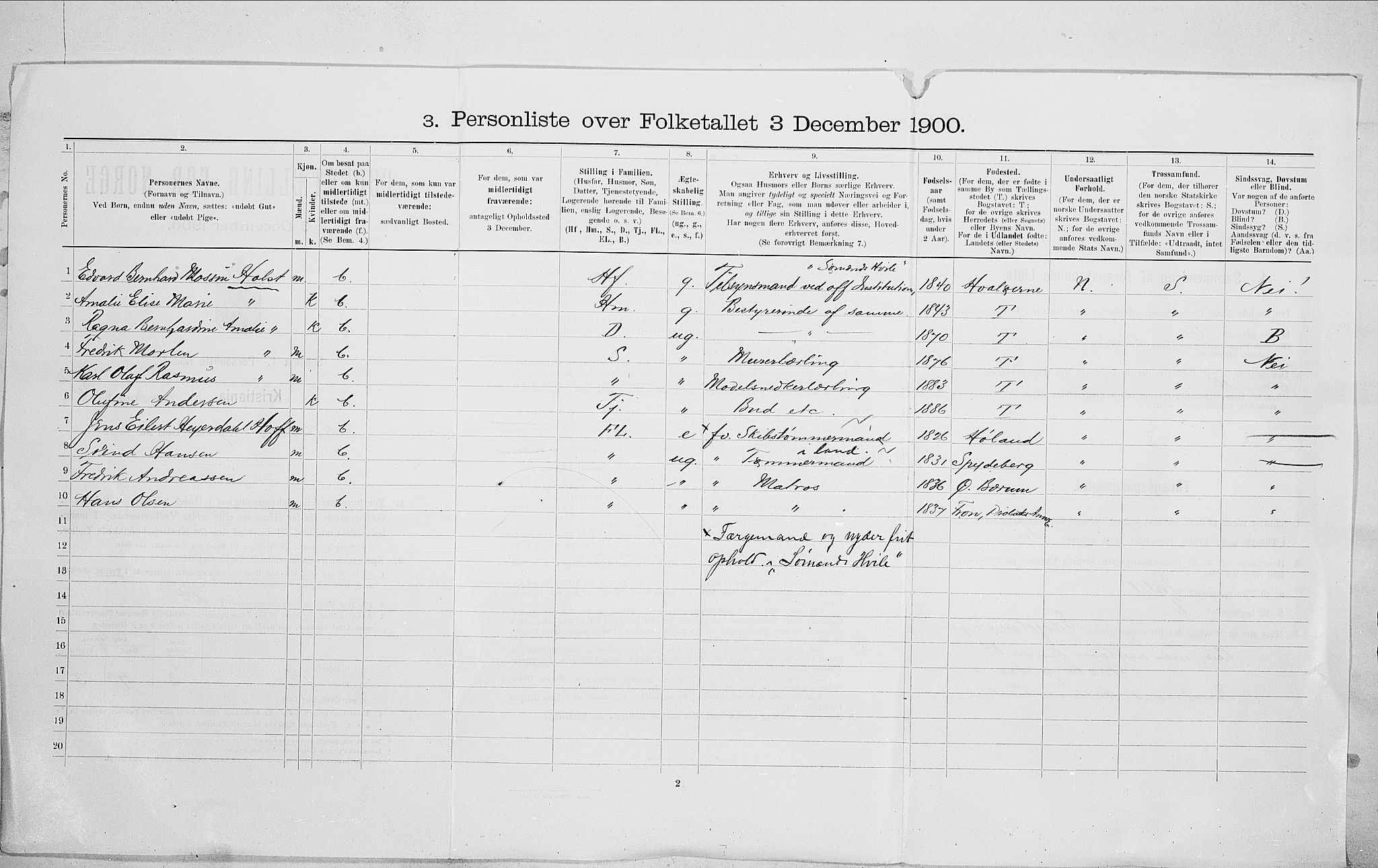 SAO, 1900 census for Kristiania, 1900, p. 74417