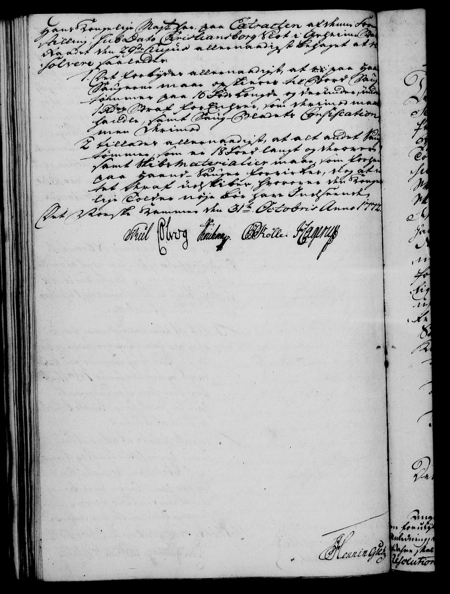 Rentekammeret, Kammerkanselliet, RA/EA-3111/G/Gf/Gfa/L0054: Norsk relasjons- og resolusjonsprotokoll (merket RK 52.54), 1771-1772, p. 700