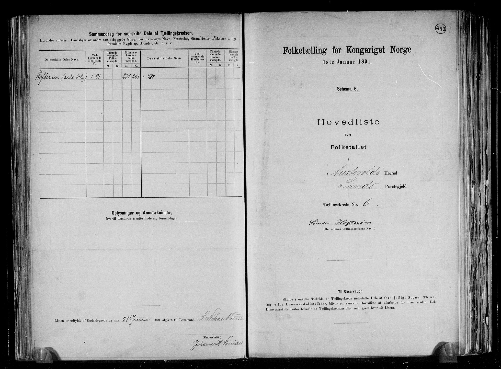 RA, 1891 census for 1244 Austevoll, 1891, p. 14
