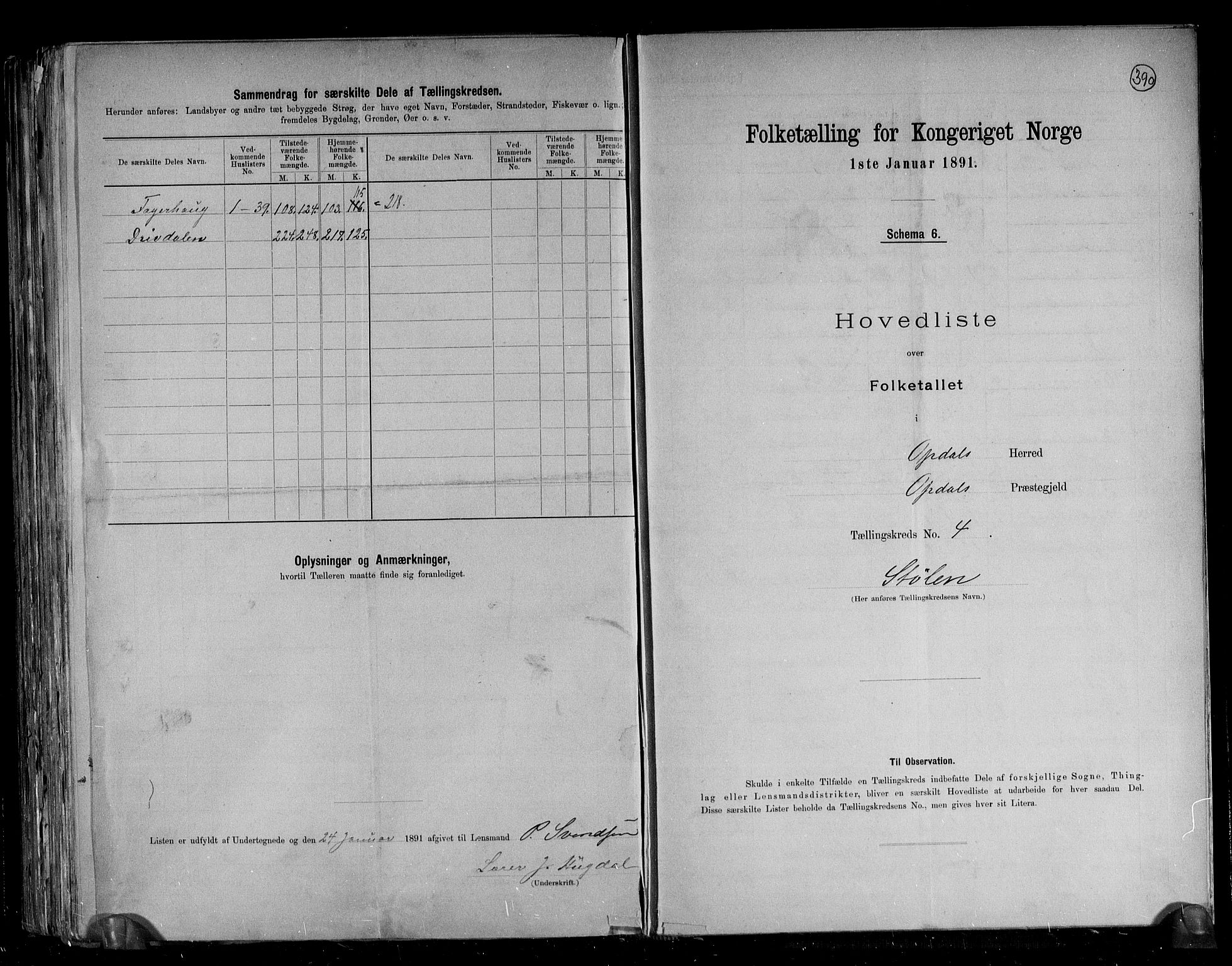 RA, 1891 census for 1634 Oppdal, 1891, p. 11