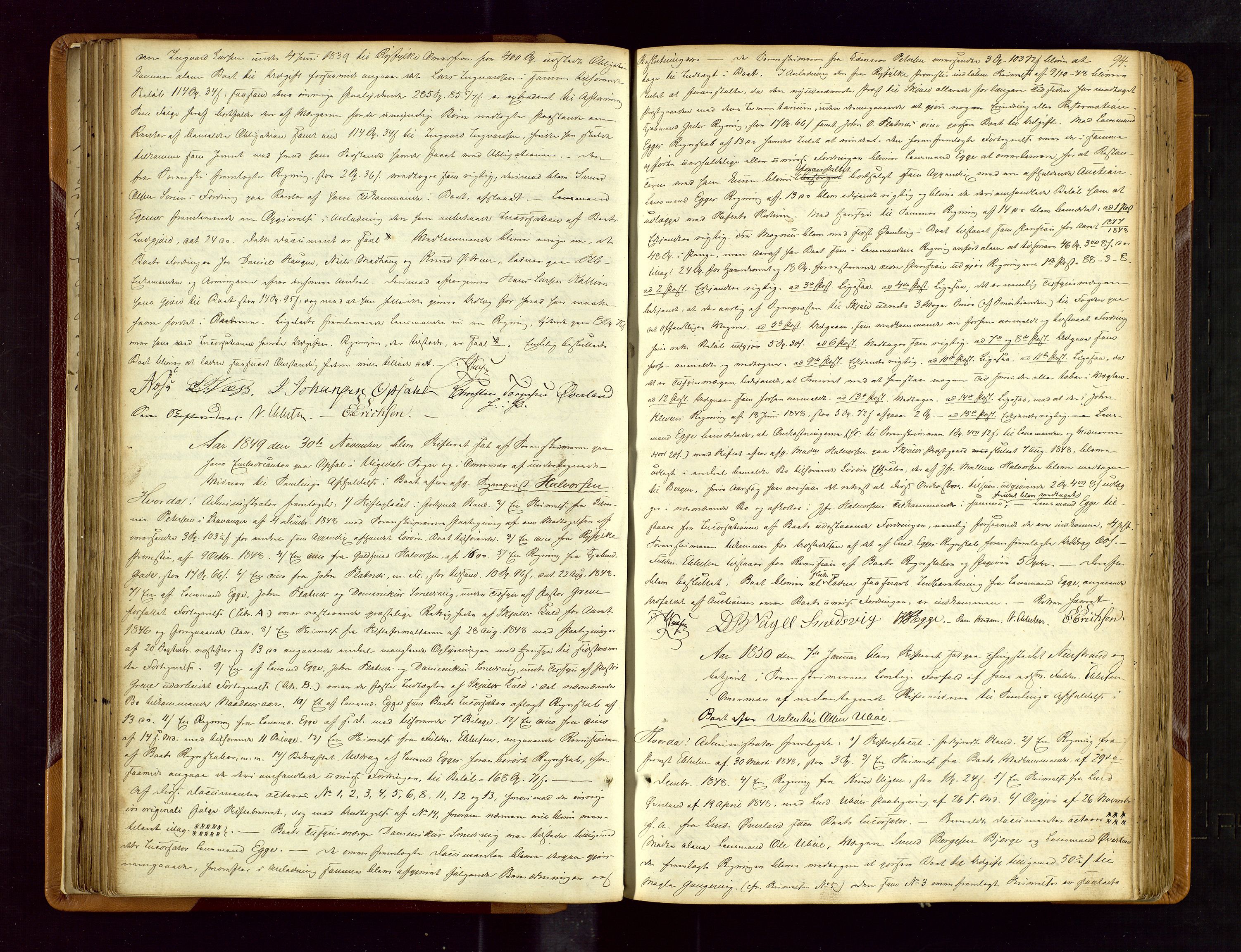 Ryfylke tingrett, AV/SAST-A-100055/001/IV/IVF/L0001: Skifteforhandlingsprotokoll A 1, 1844-1862, p. 94